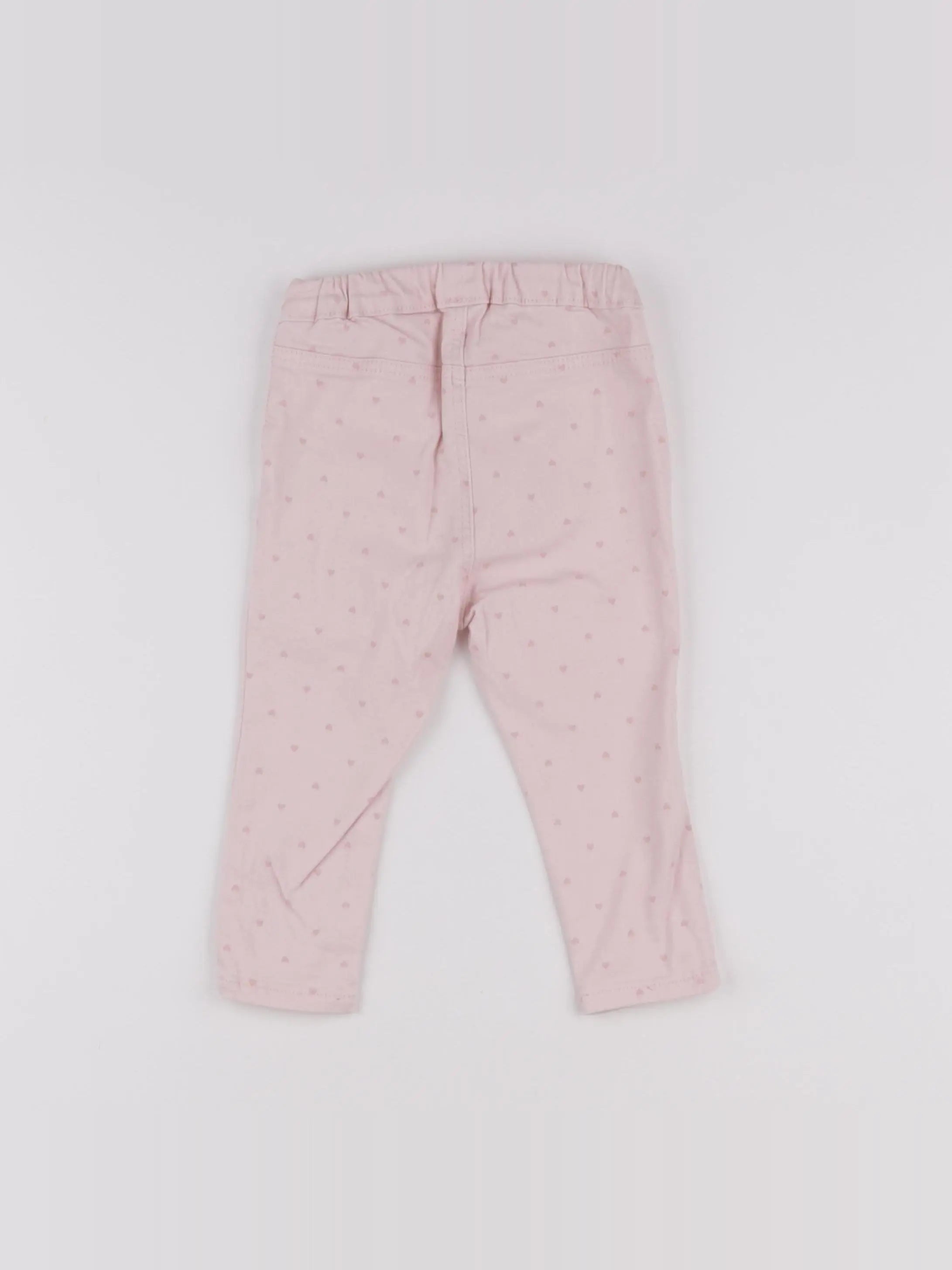 H&M - jegging rose - 9/12 mois