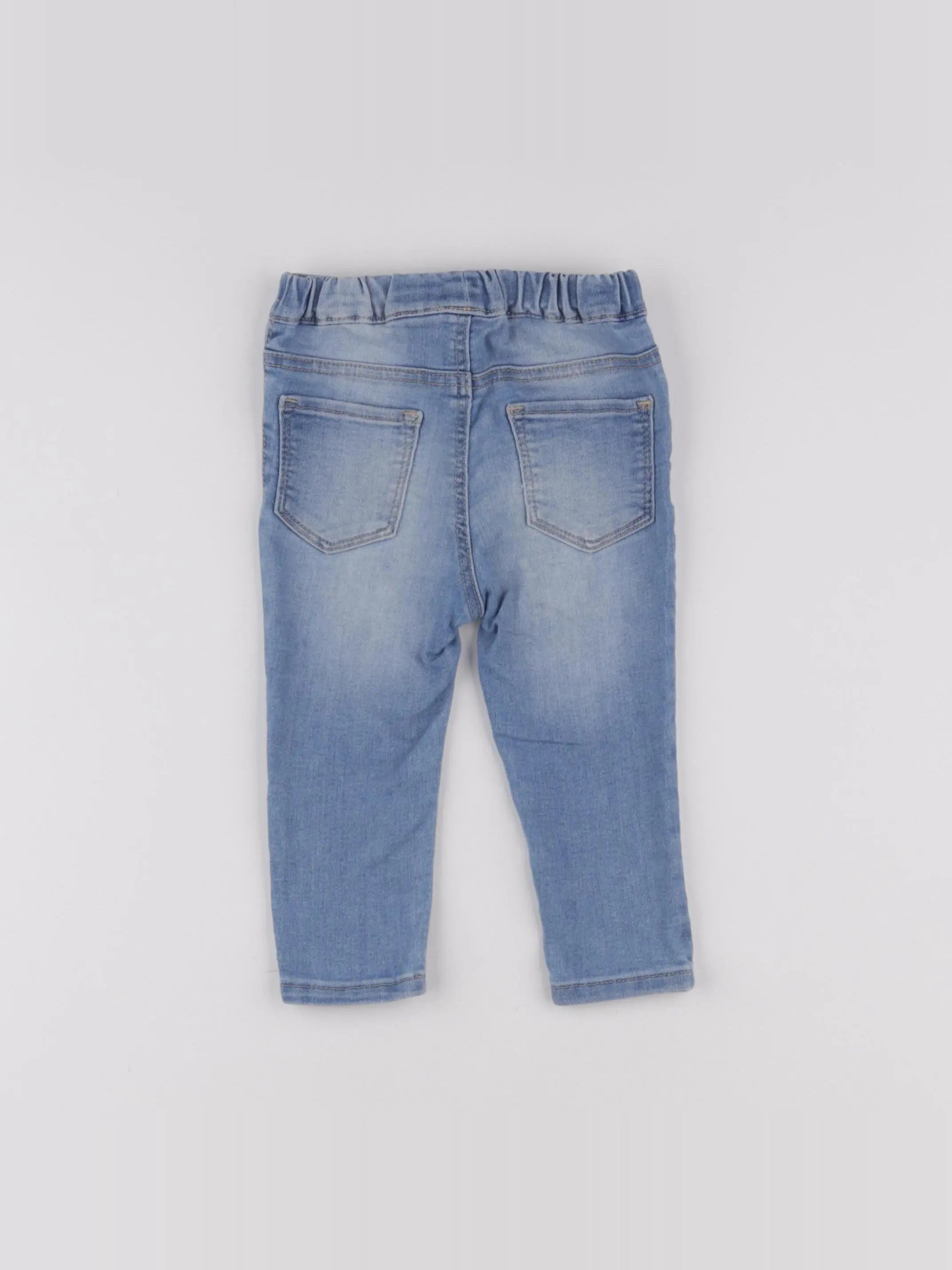 H&M - jegging bleu - 9/12 mois