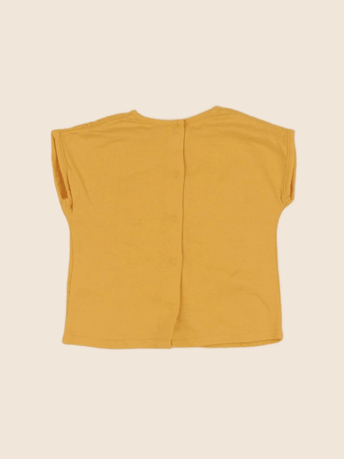 Vertbaudet - tee-shirt jaune - 6 mois