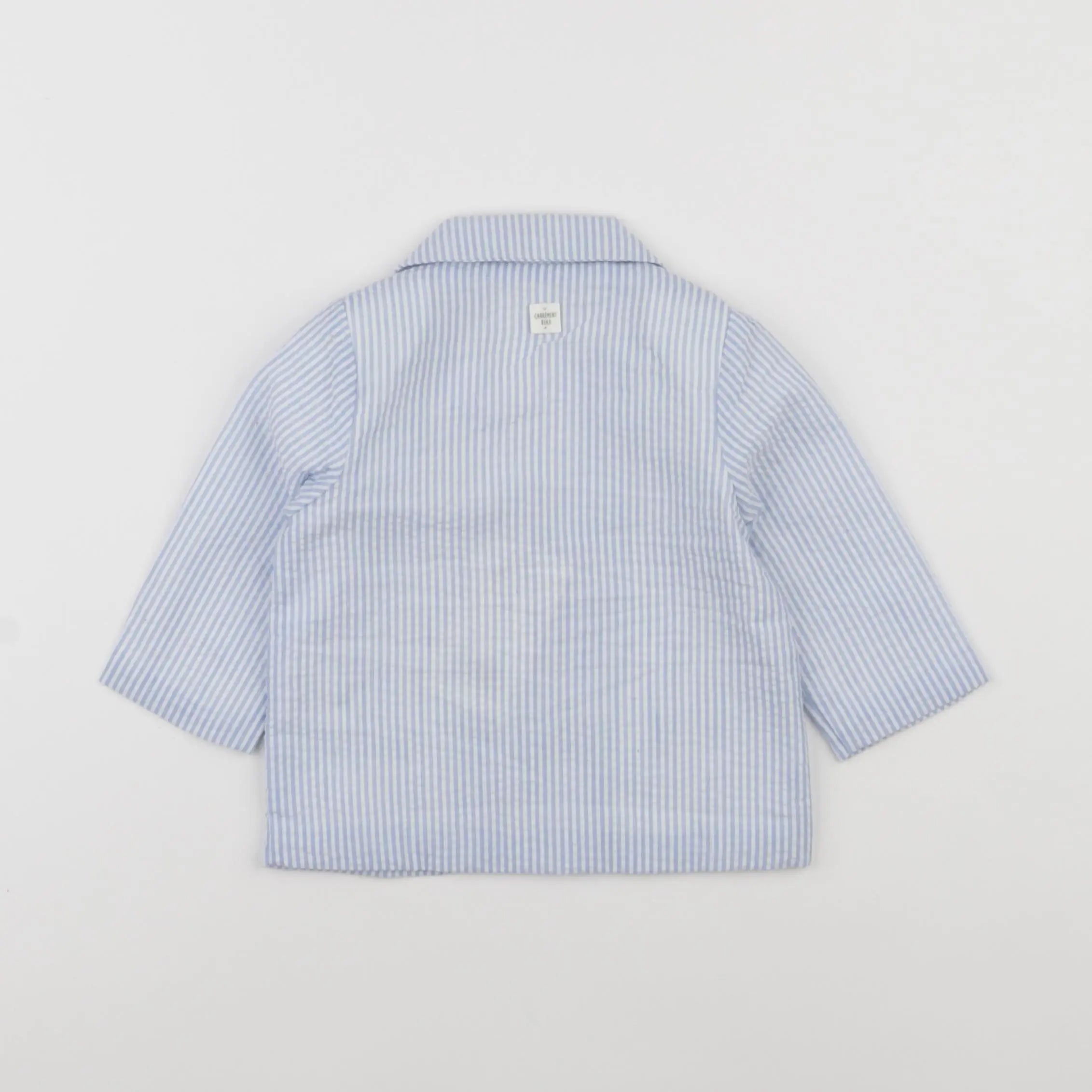 Carrément Beau - veste blanc, bleu - 6 mois