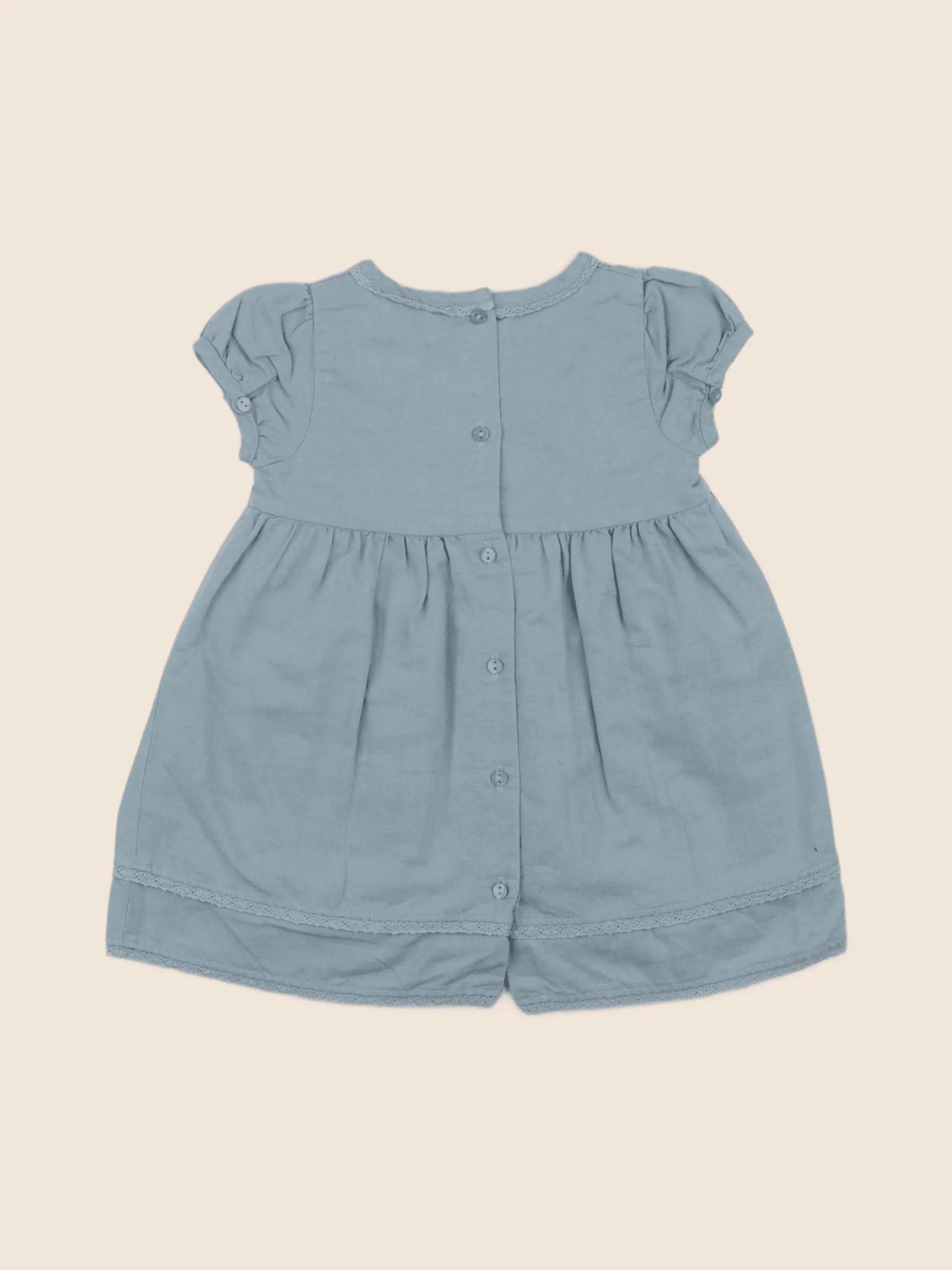 Cyrillus - robe bleu - 9 mois