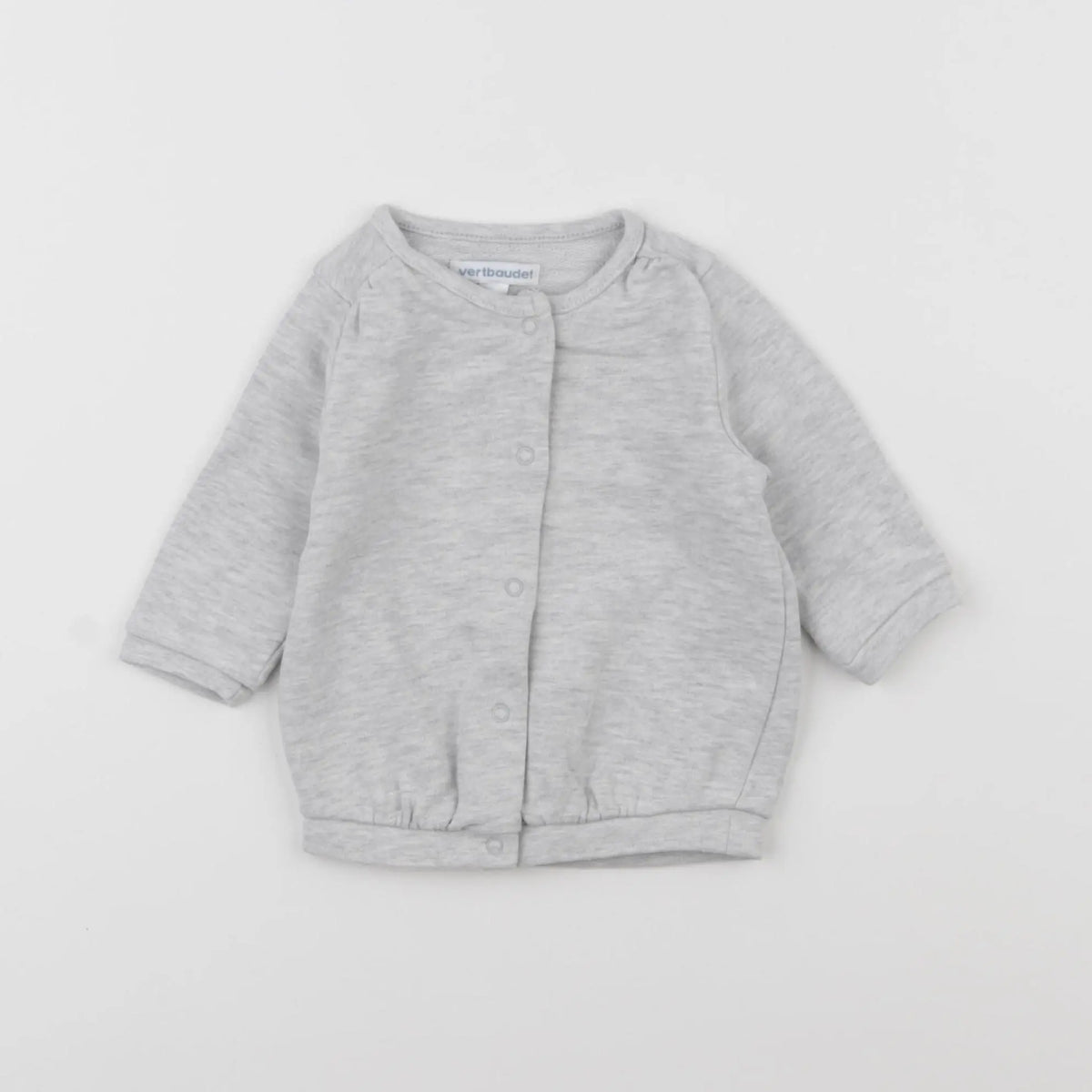 Vertbaudet - sweat gris - 3 mois