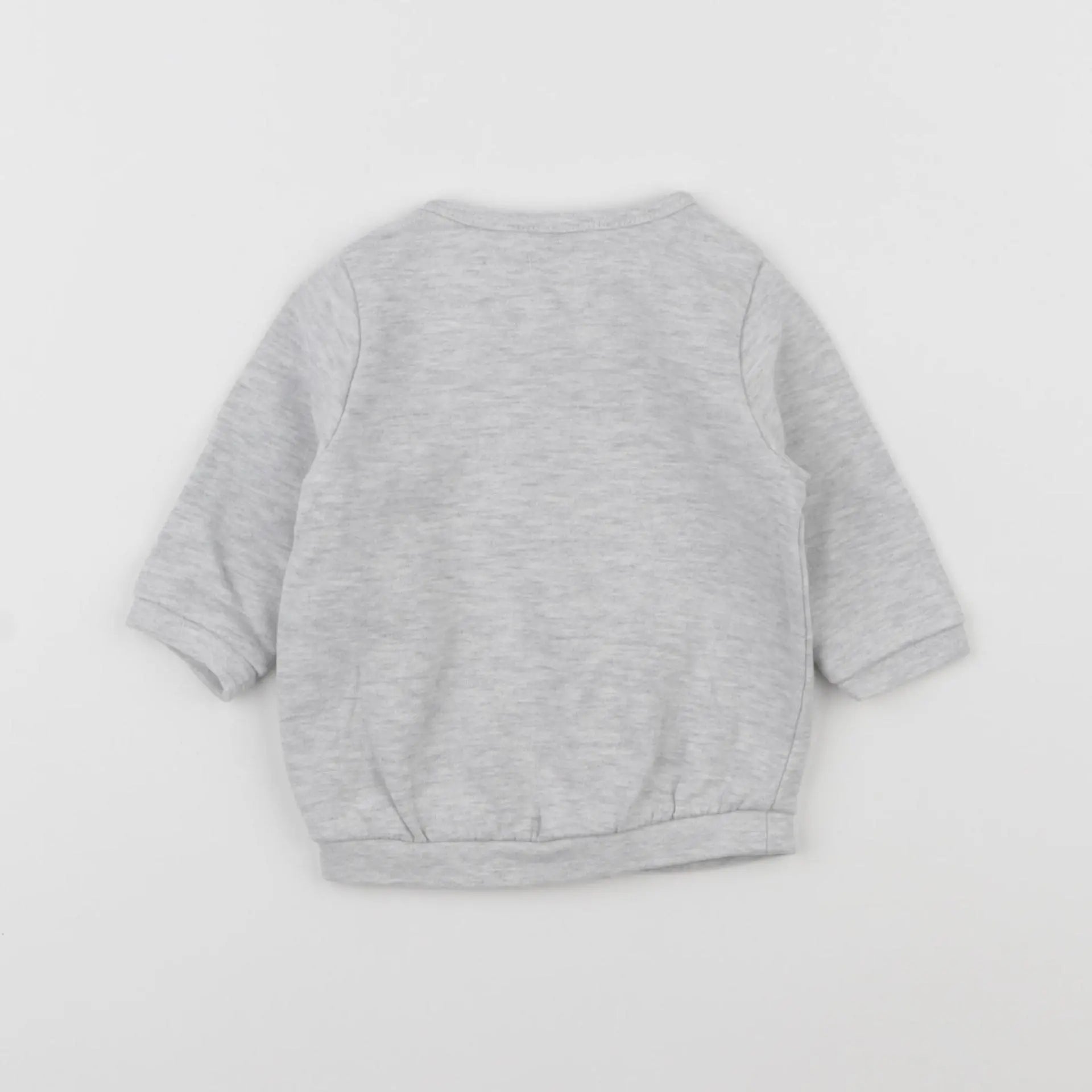 Vertbaudet - sweat gris - 3 mois