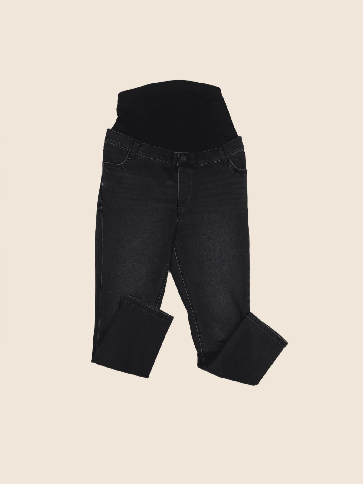 Asos - jean grossesse noir - 38