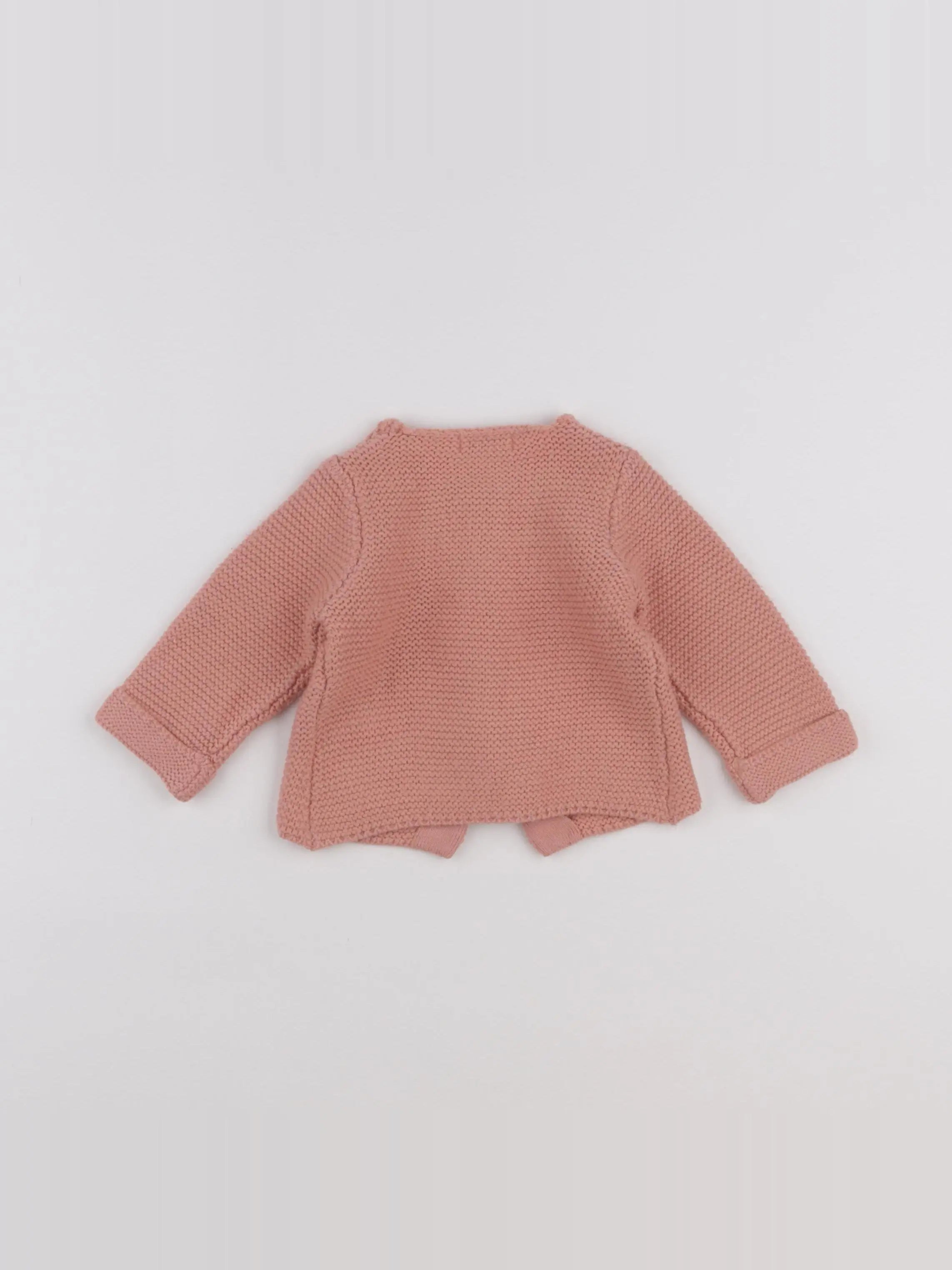 La Redoute - gilet rose - 3 mois