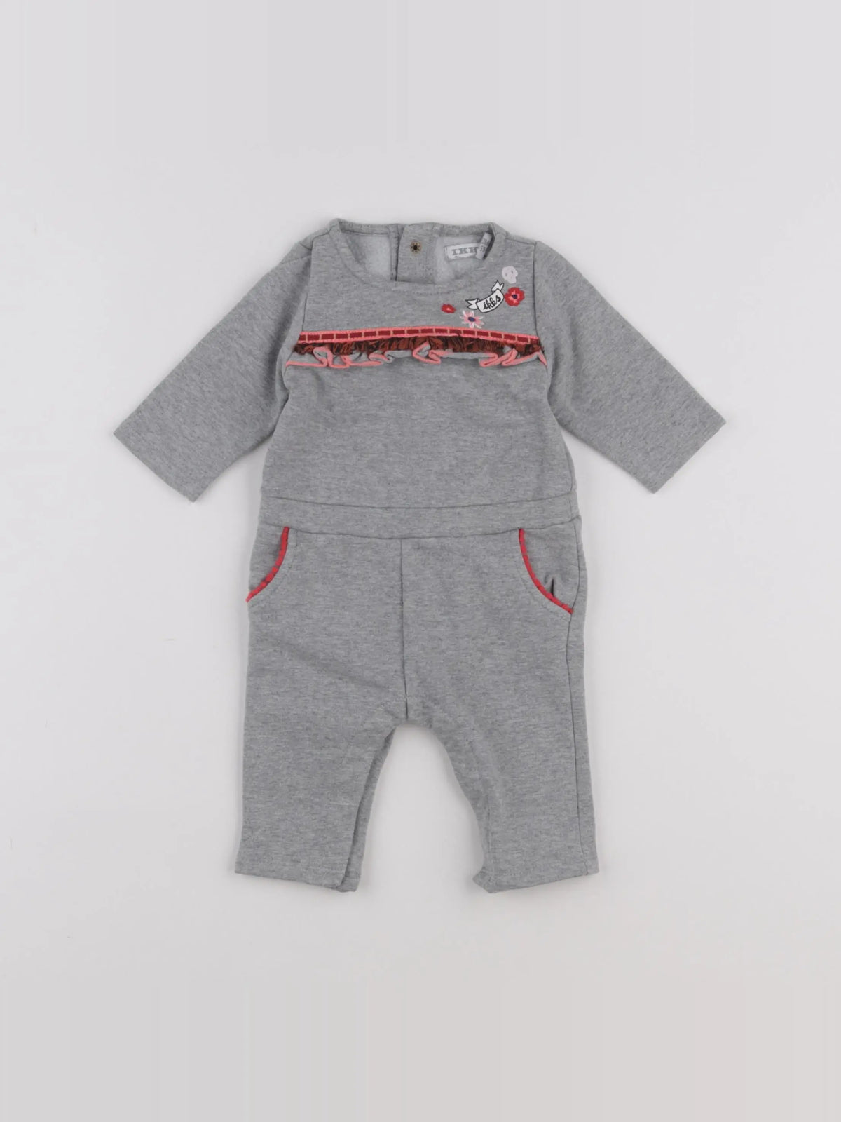 IKKS - combinaison gris - 3 mois