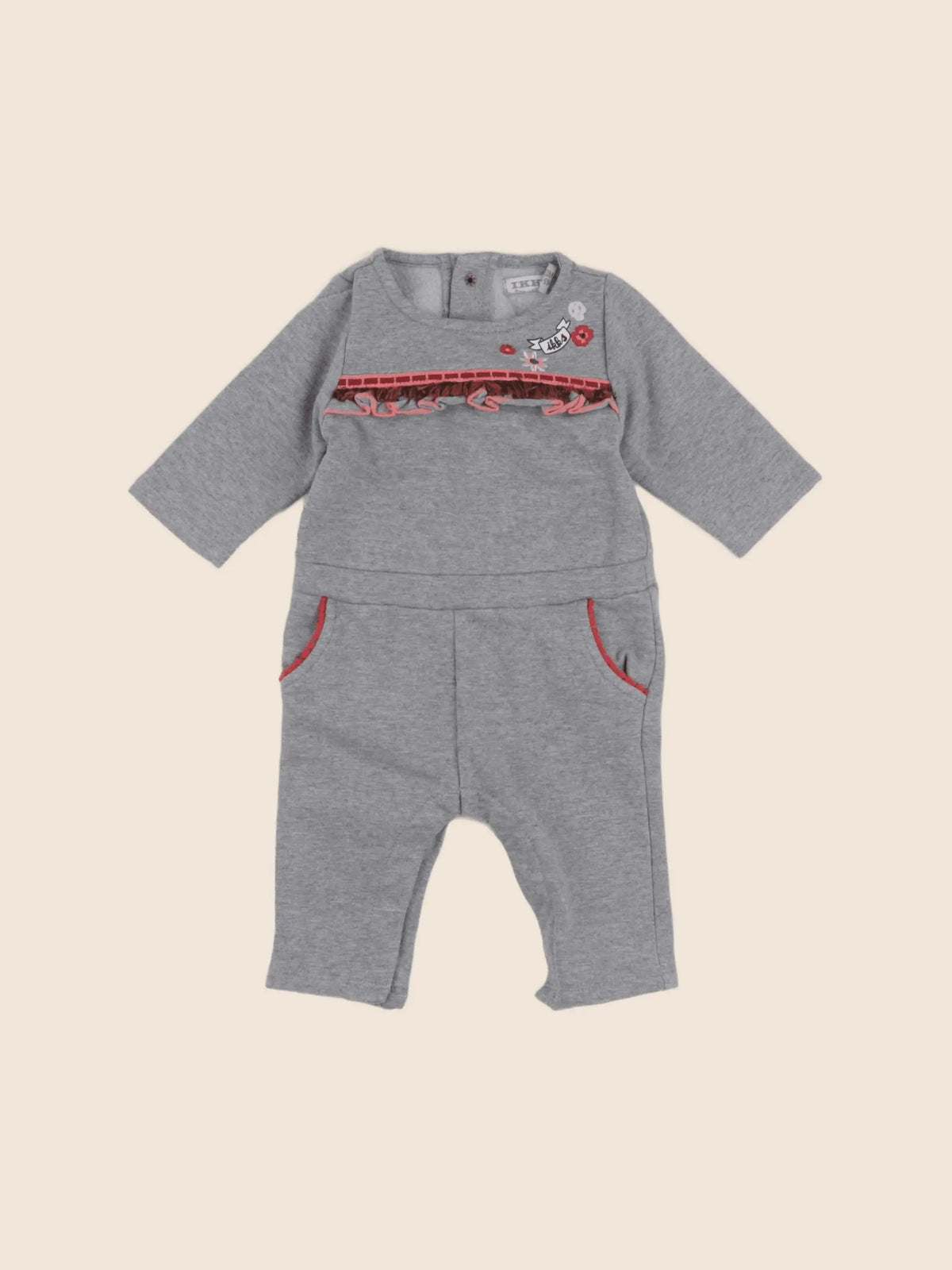 IKKS - combinaison gris - 3 mois