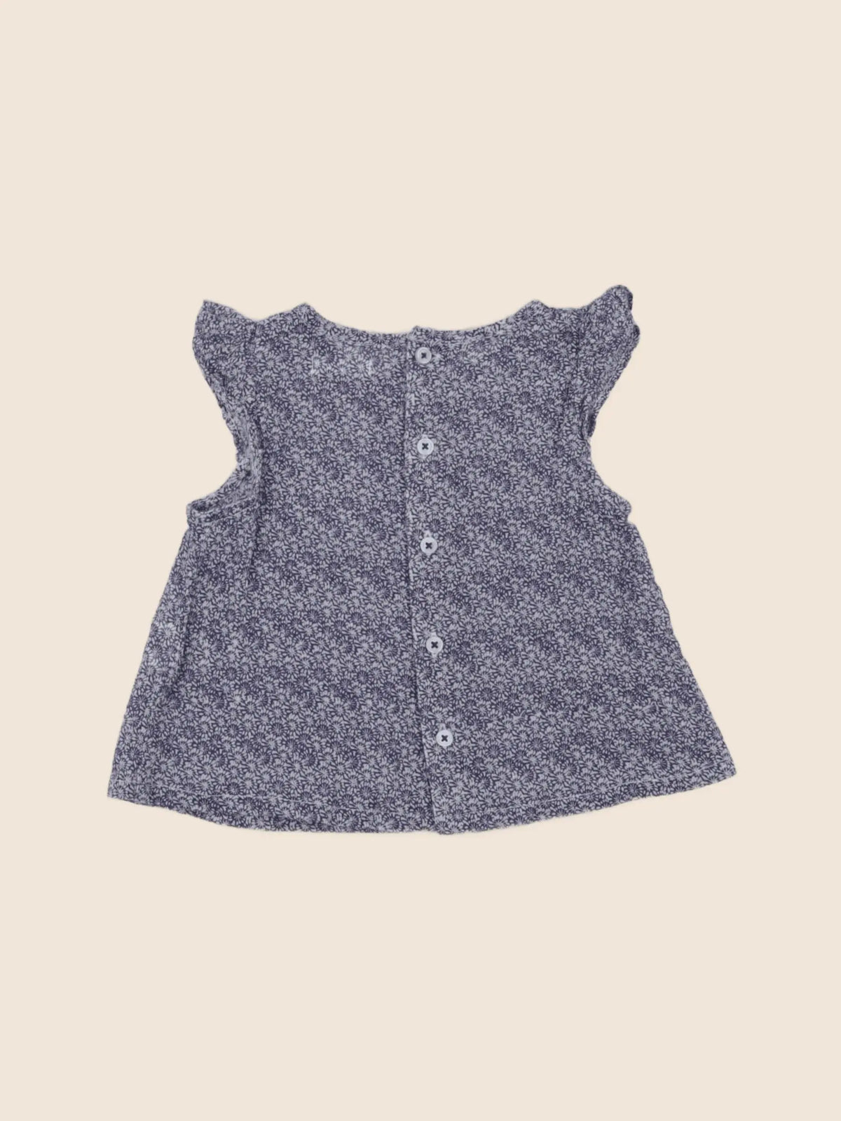 Boutchou - blouse bleu - 3 mois
