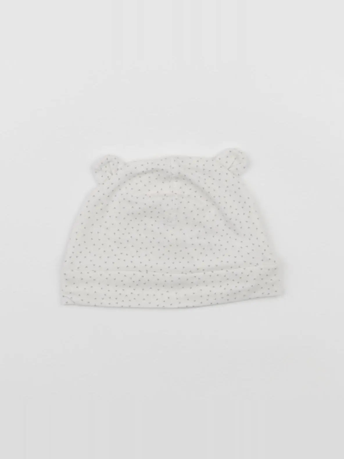 H&M - bonnet blanc - 3/6 mois