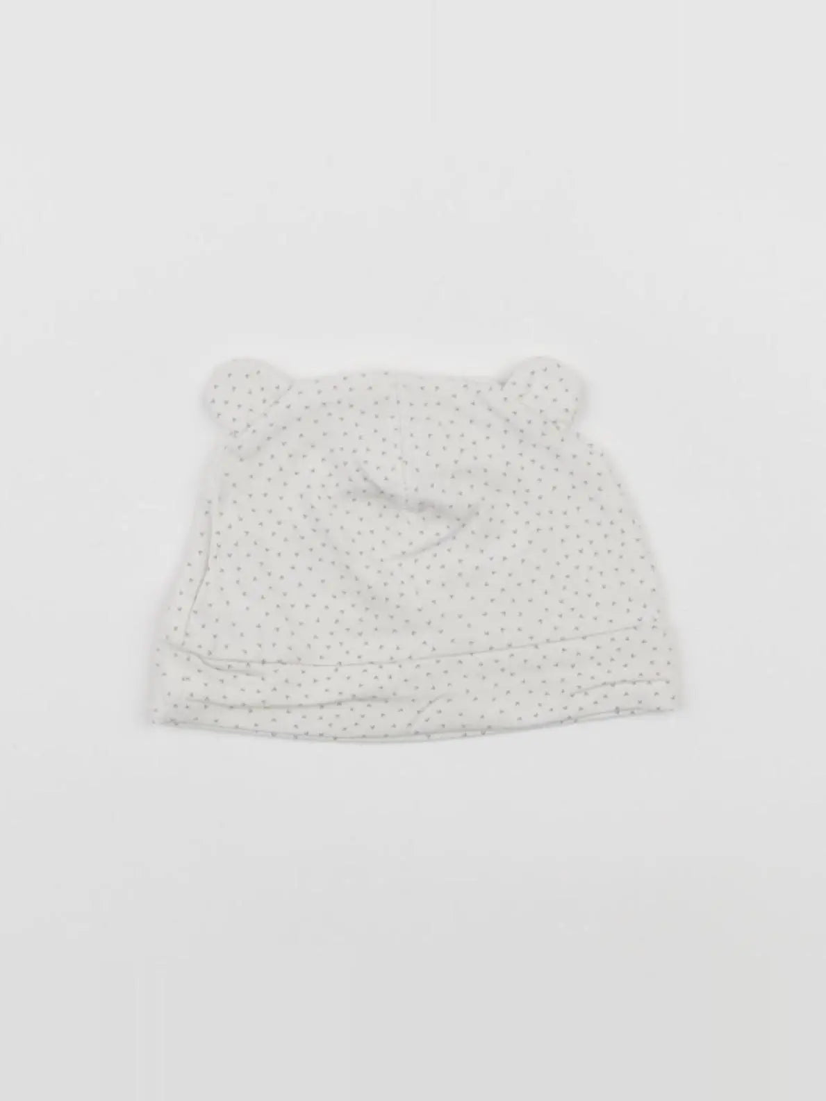 H&M - bonnet blanc - 3/6 mois