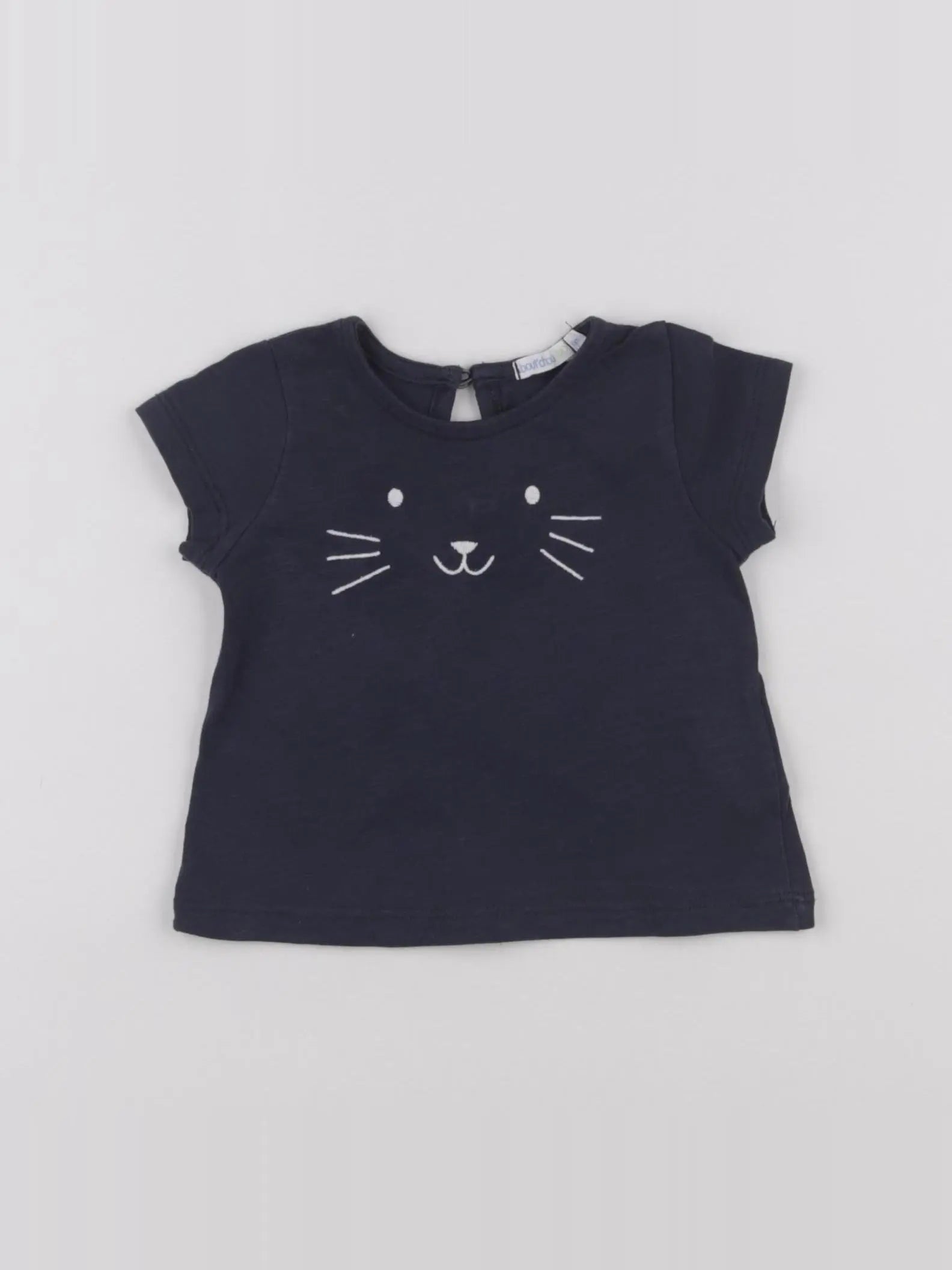 Boutchou - tee-shirt bleu - 6 mois