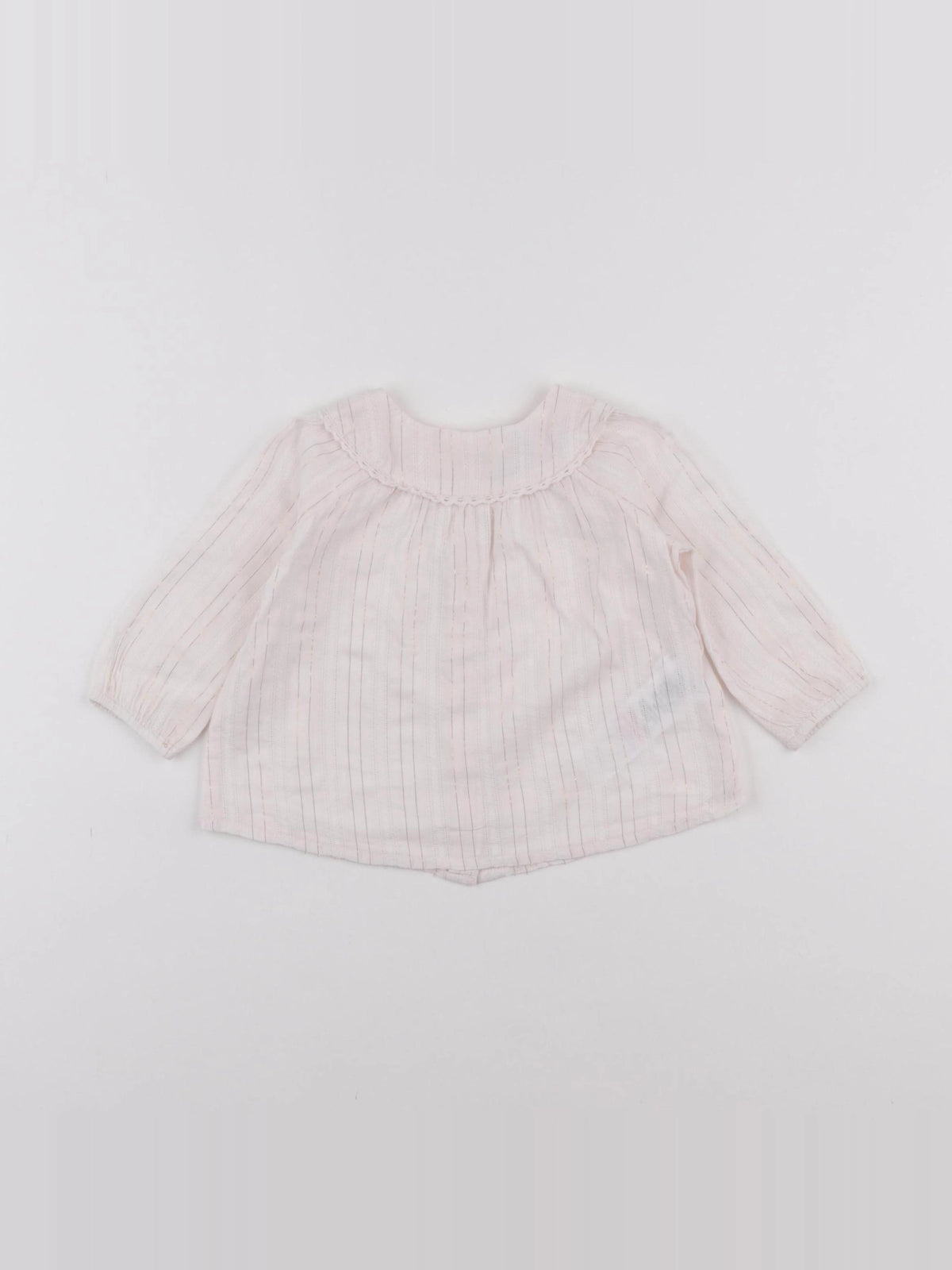 Cyrillus - blouse blanc, or - 6 mois