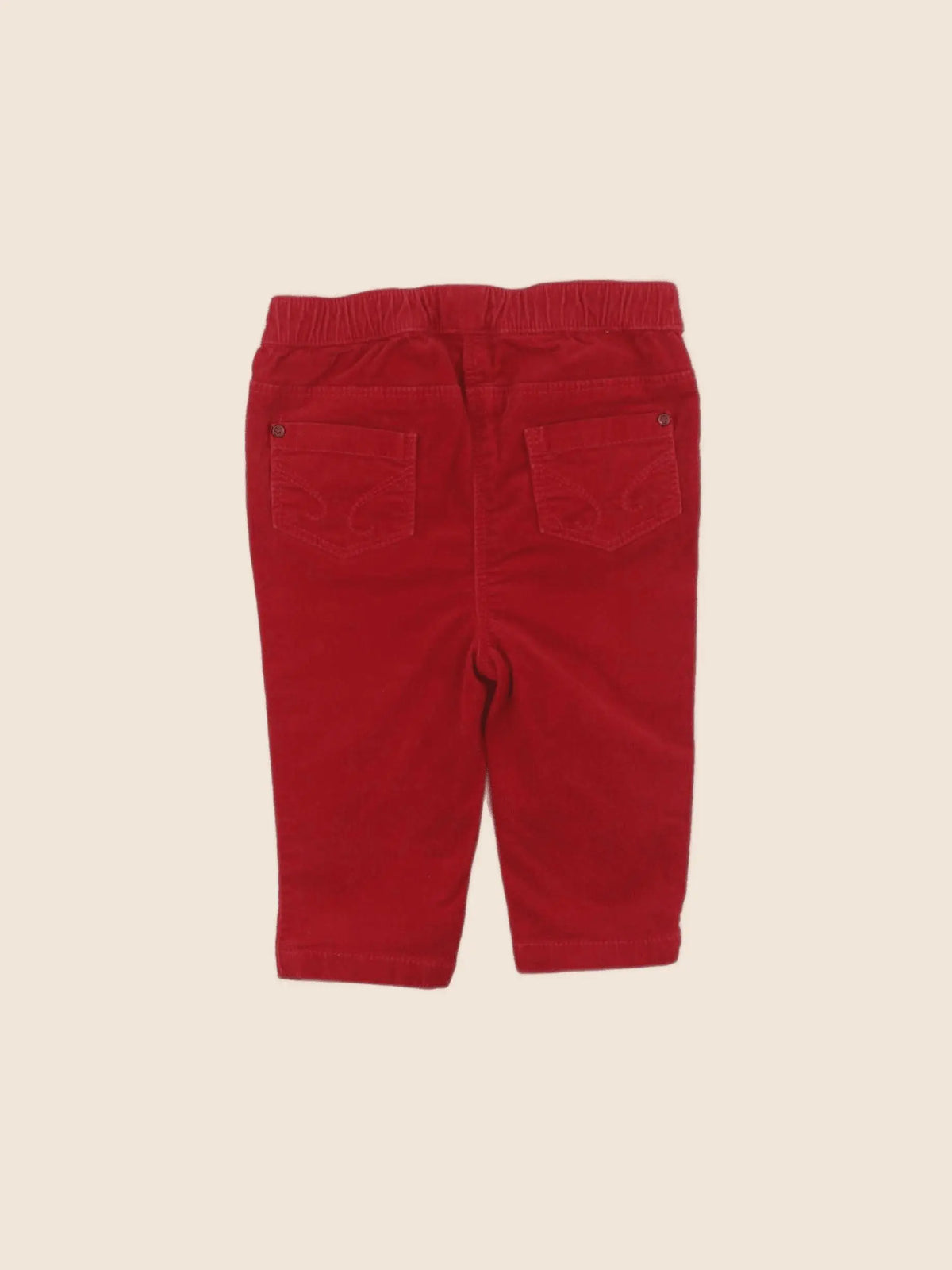 Cyrillus - pantalon rouge - 6 mois