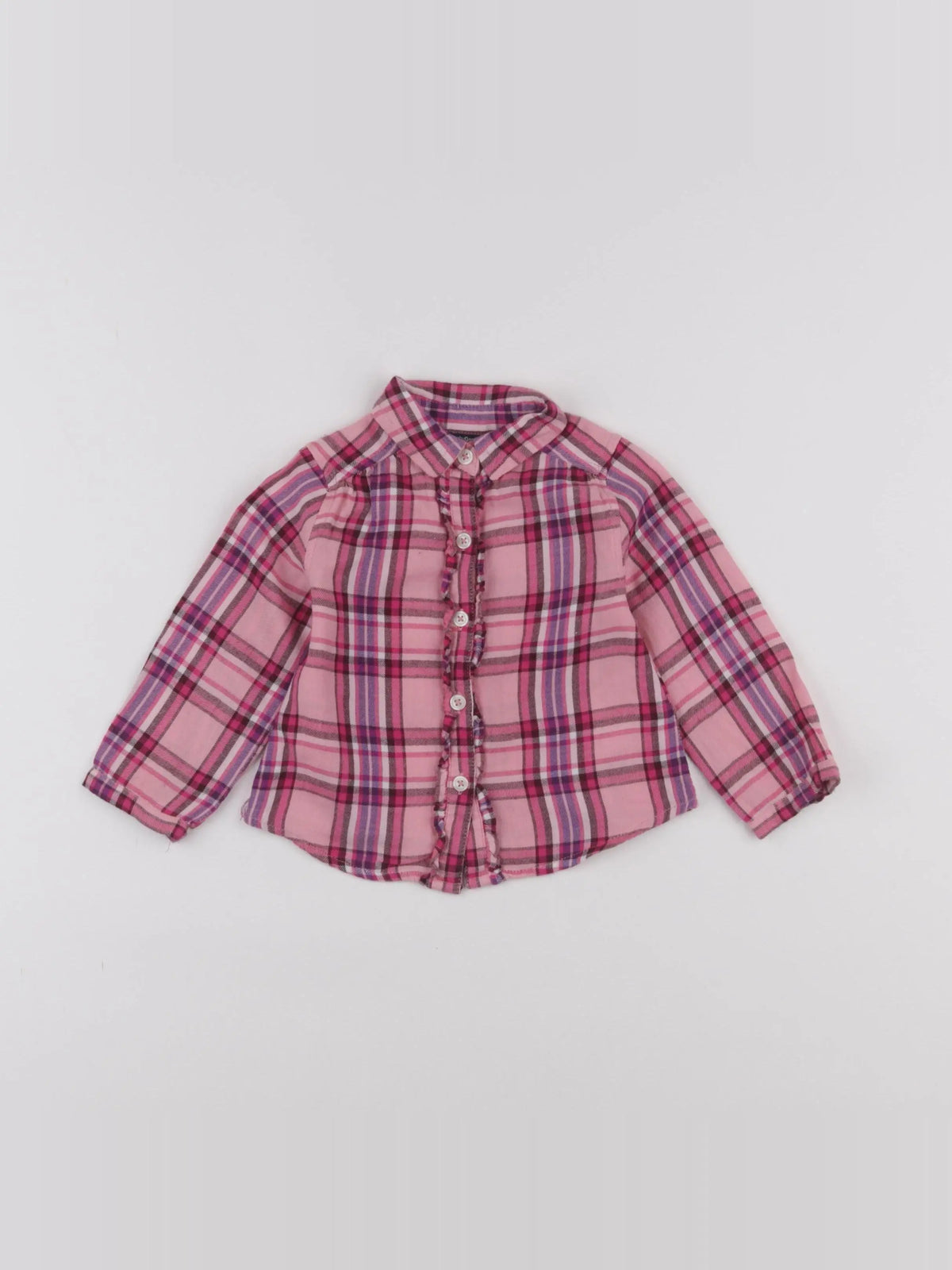 GAP - chemise rose - 6/12 mois