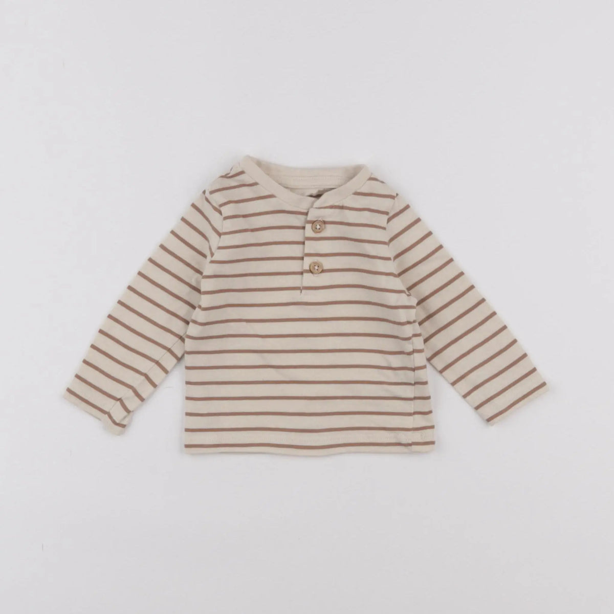 Vertbaudet - tee-shirt beige - 3 mois