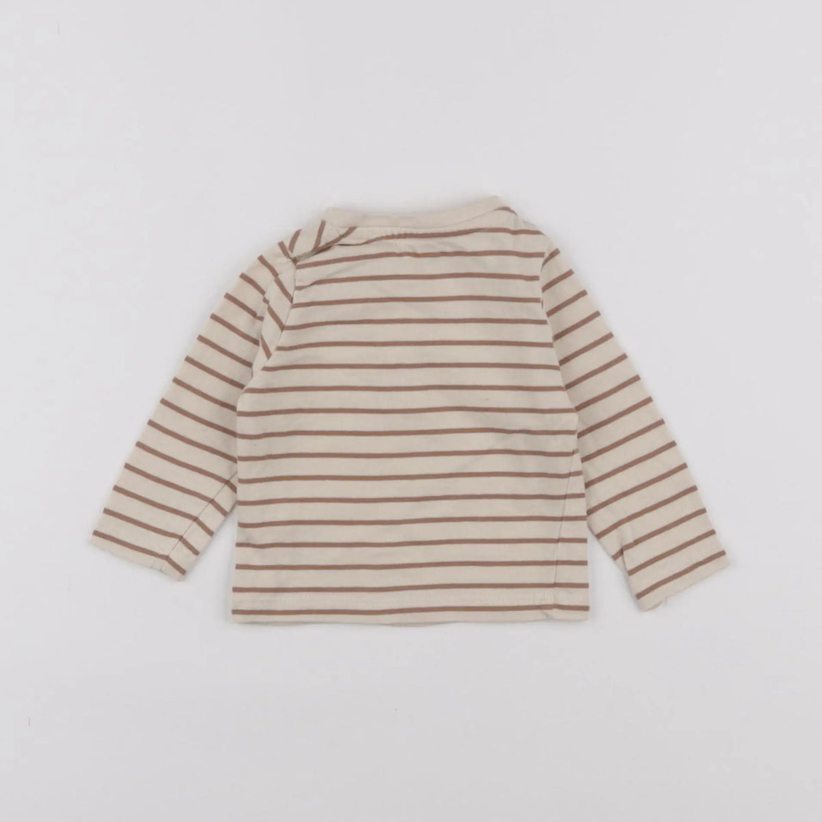 Vertbaudet - tee-shirt beige - 3 mois
