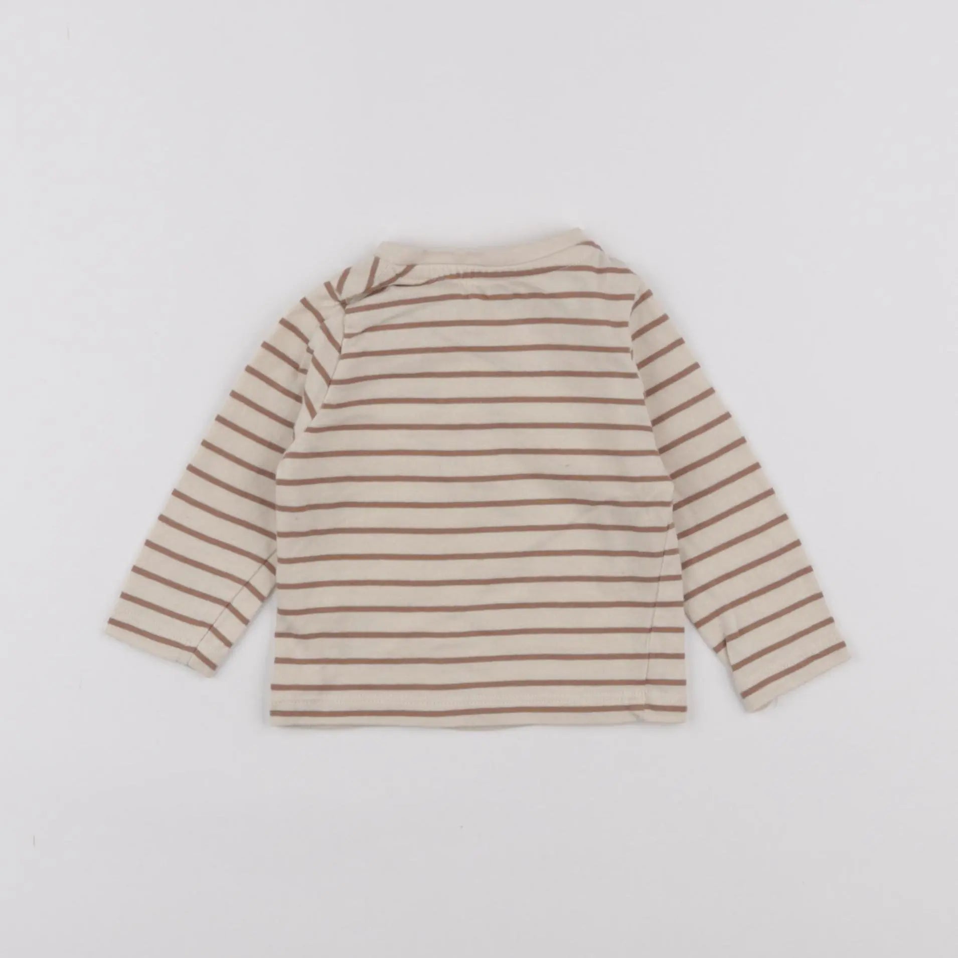 Vertbaudet - tee-shirt beige - 3 mois