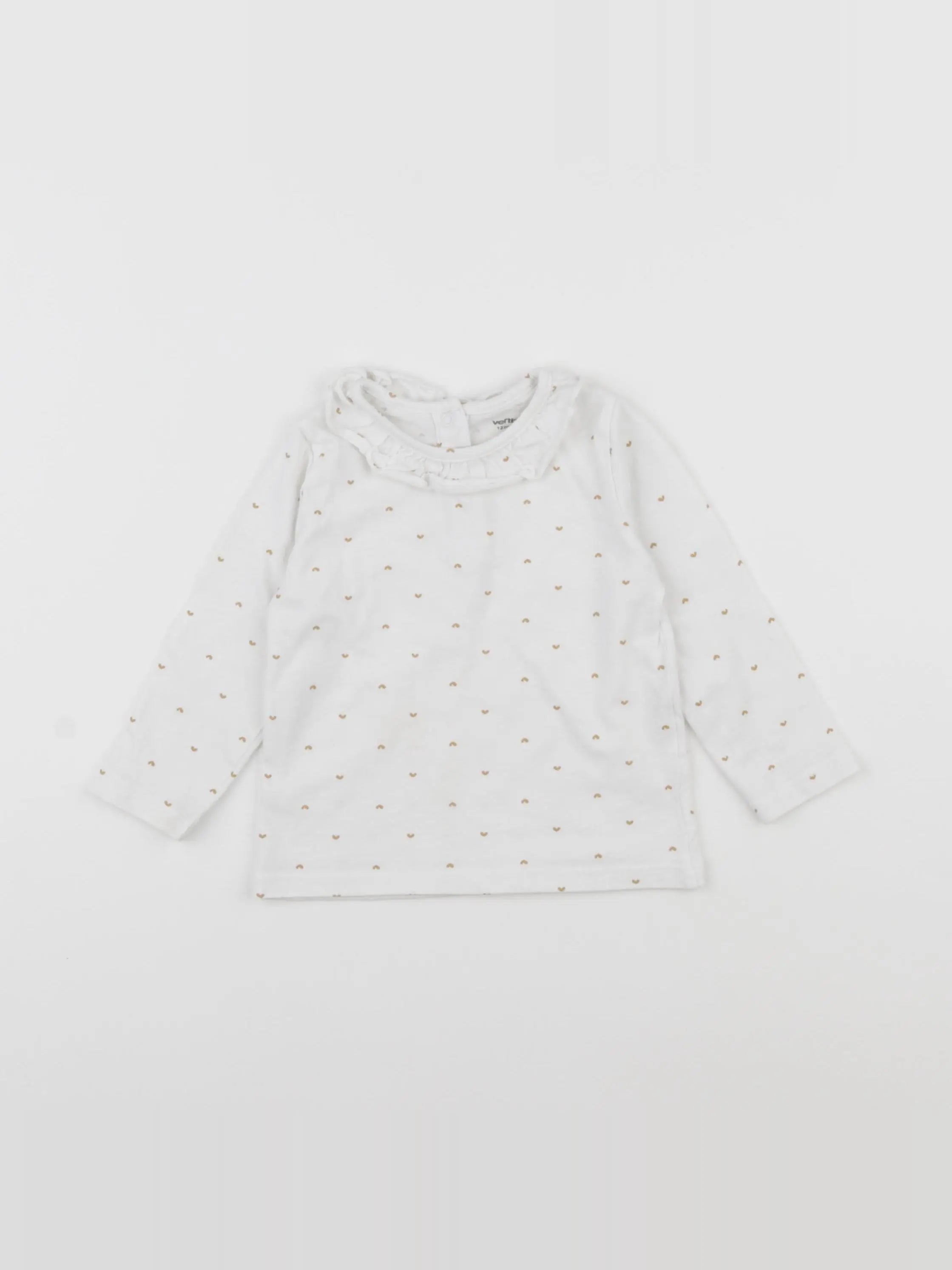 Vertbaudet - tee-shirt blanc - 12 mois