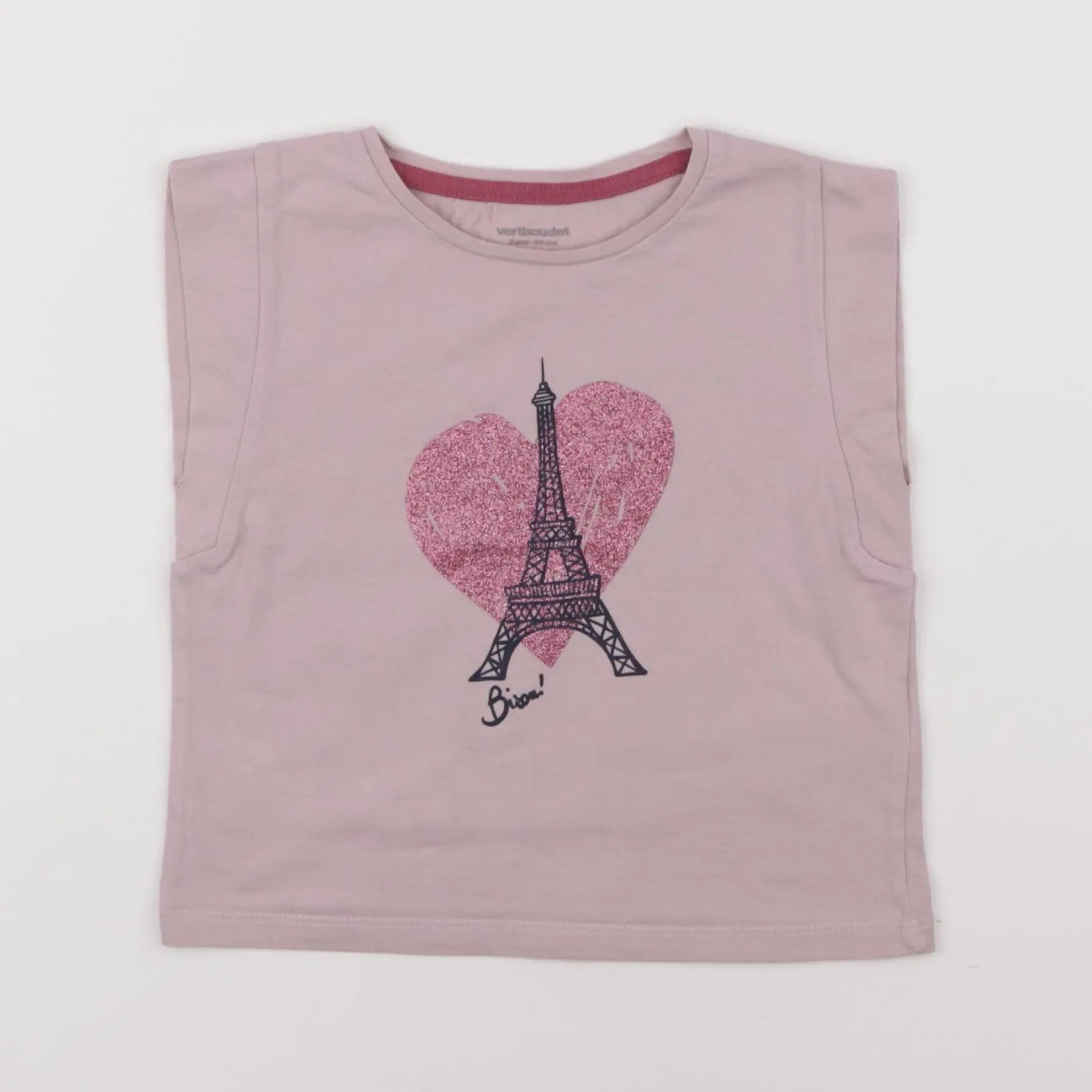 Vertbaudet - débardeur violet - 2 ans