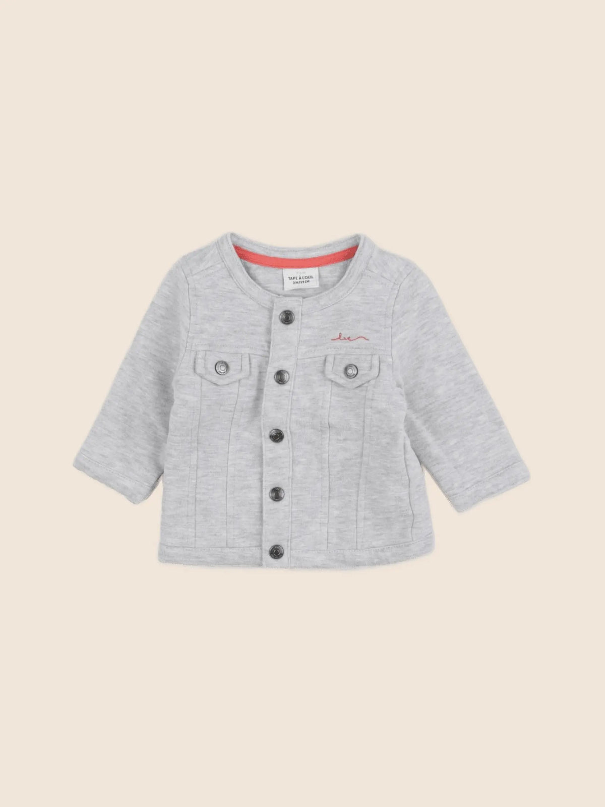 Tape à l'oeil - sweat gris - 3 mois