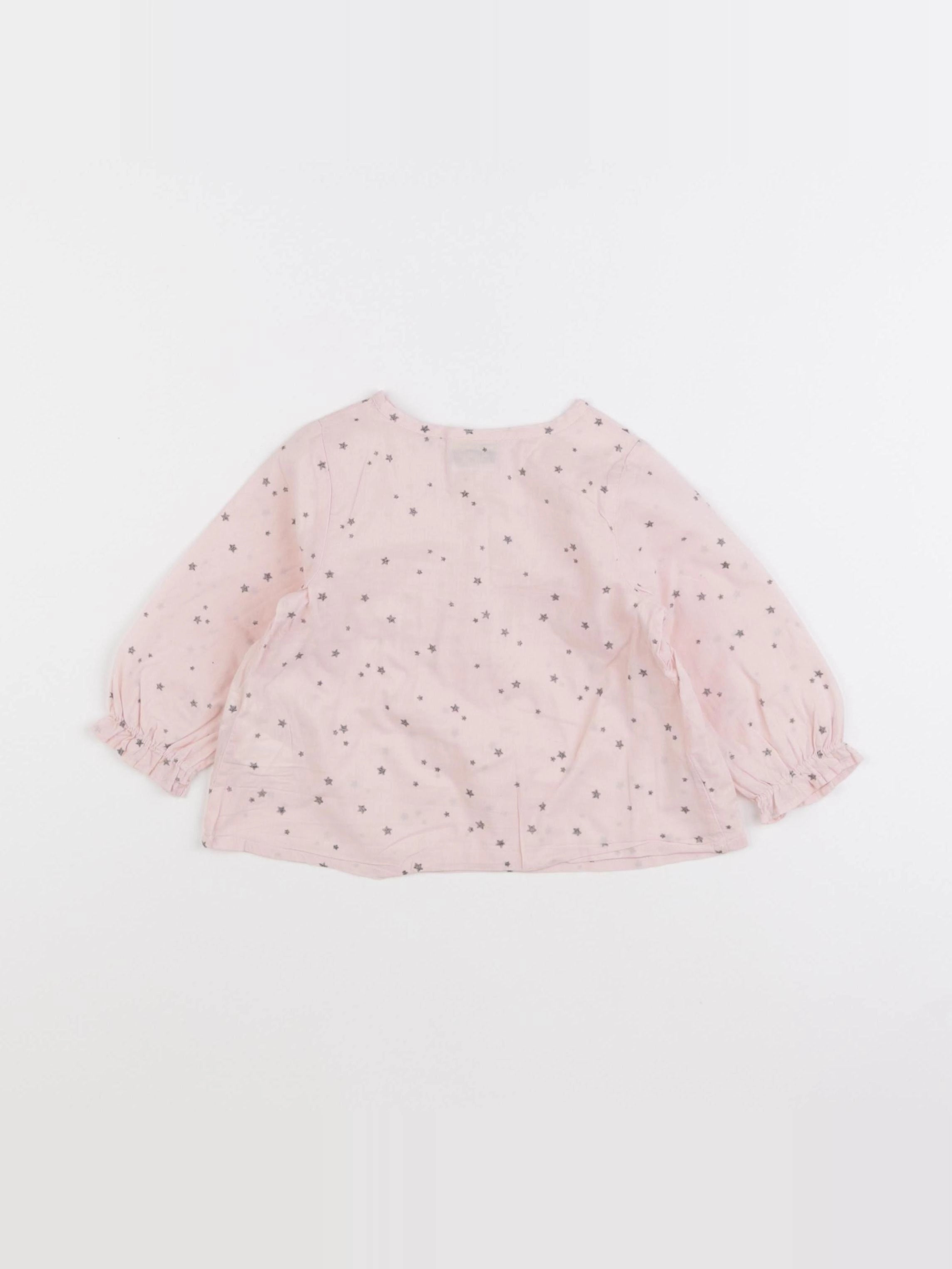 Tape à l'oeil - blouse rose - 9 mois