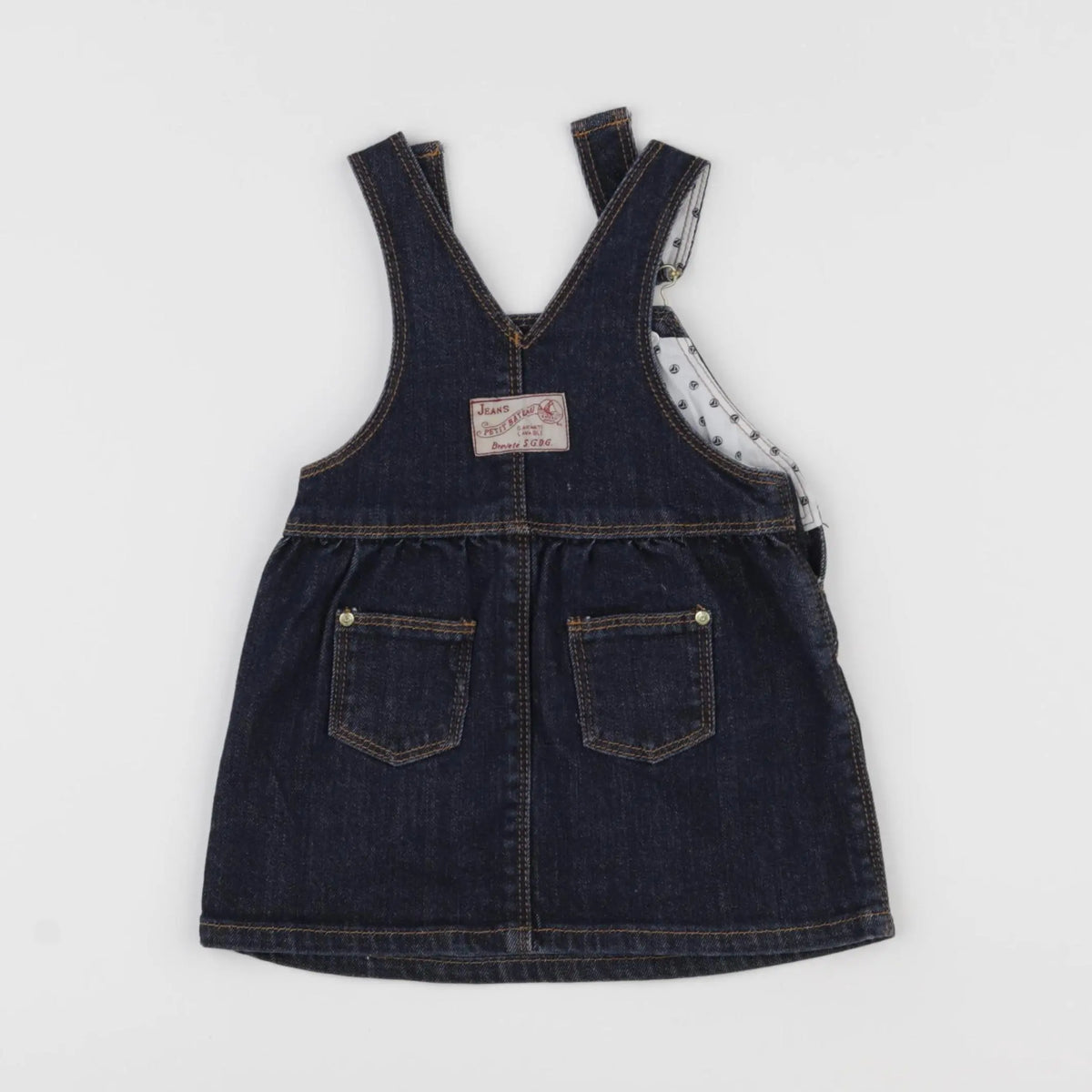 Petit Bateau - robe bleu - 12 mois