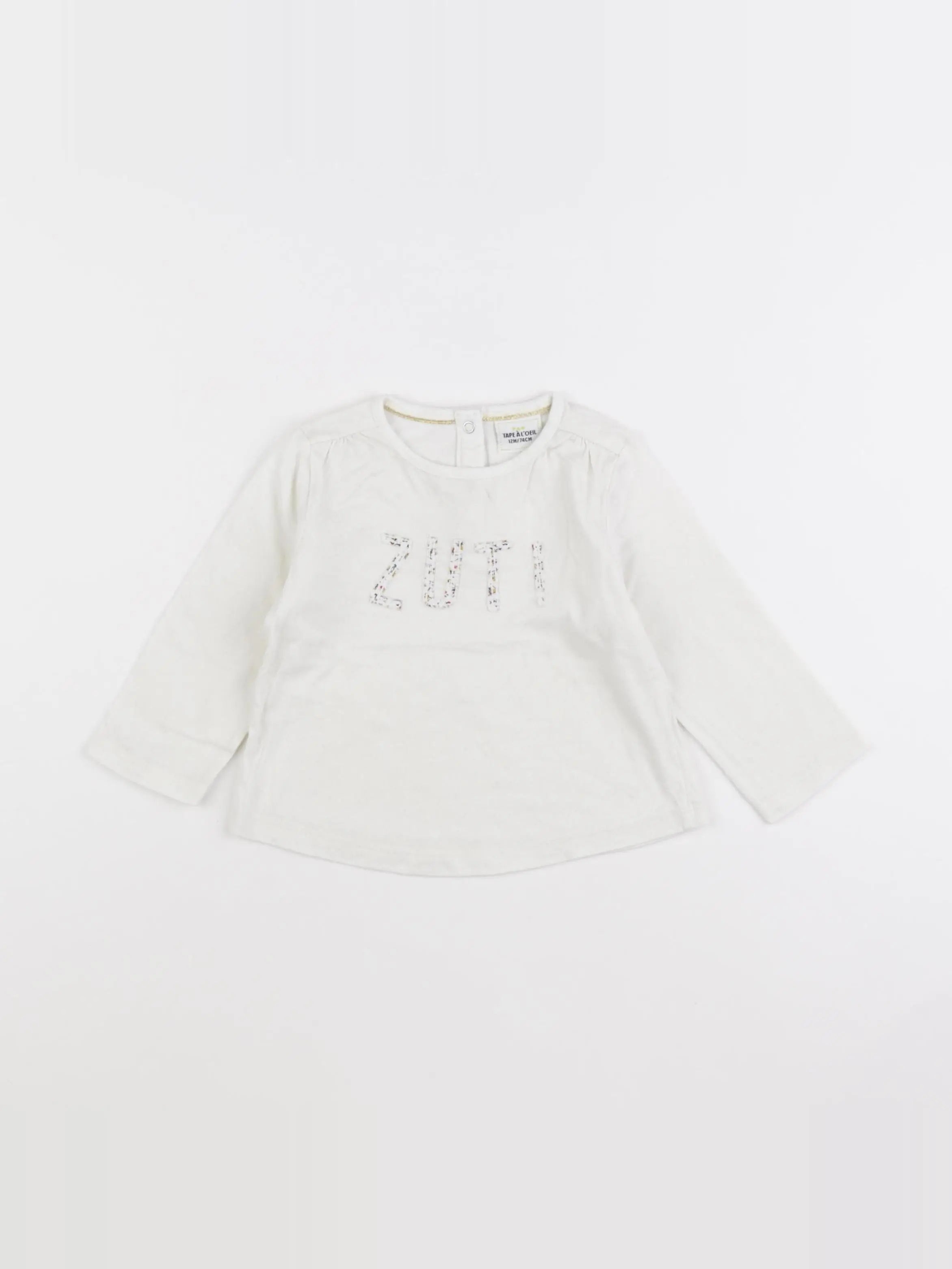 Tape à l'oeil - tee-shirt beige - 12 mois