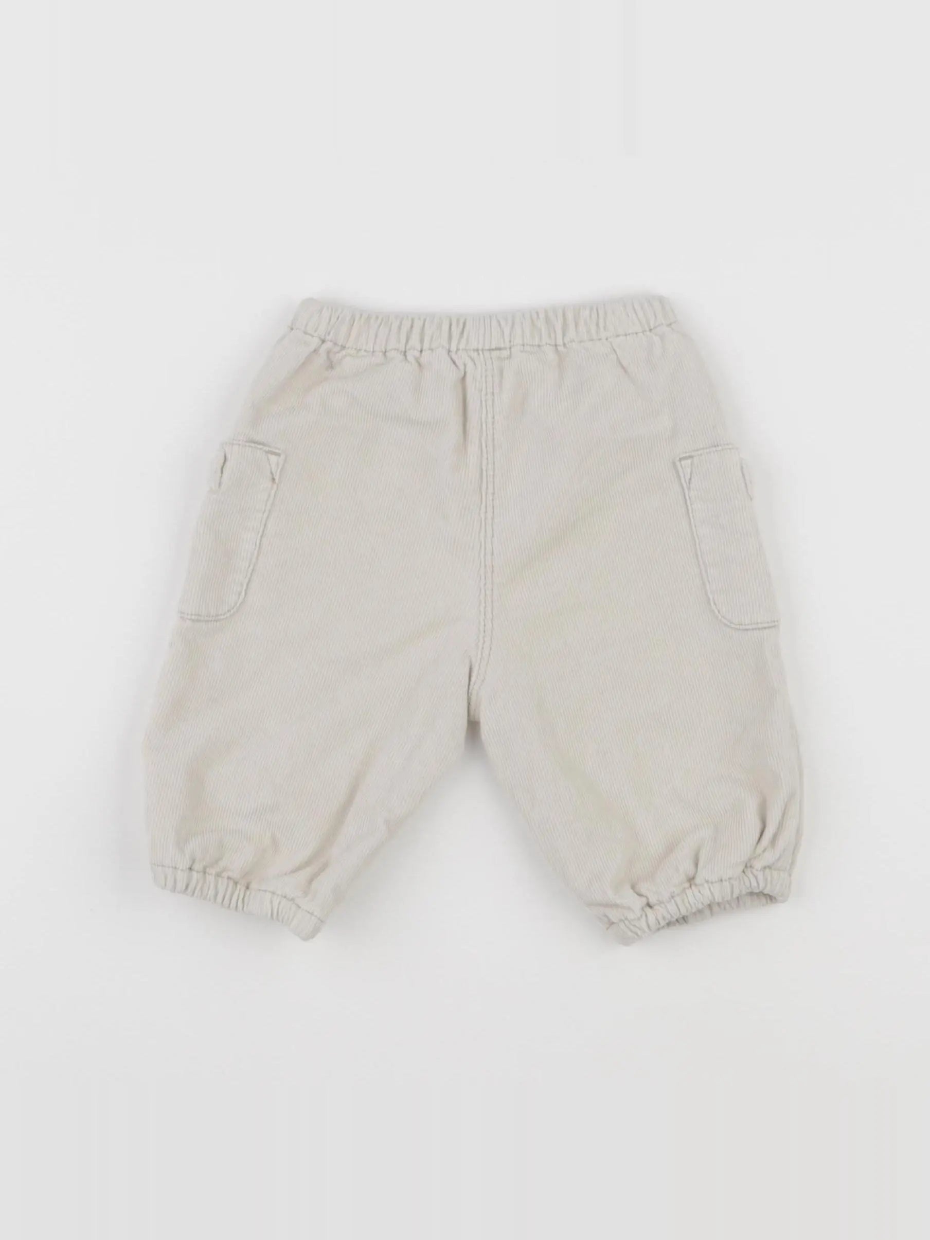 Petit Bateau - pantalon doublé beige - 3 mois