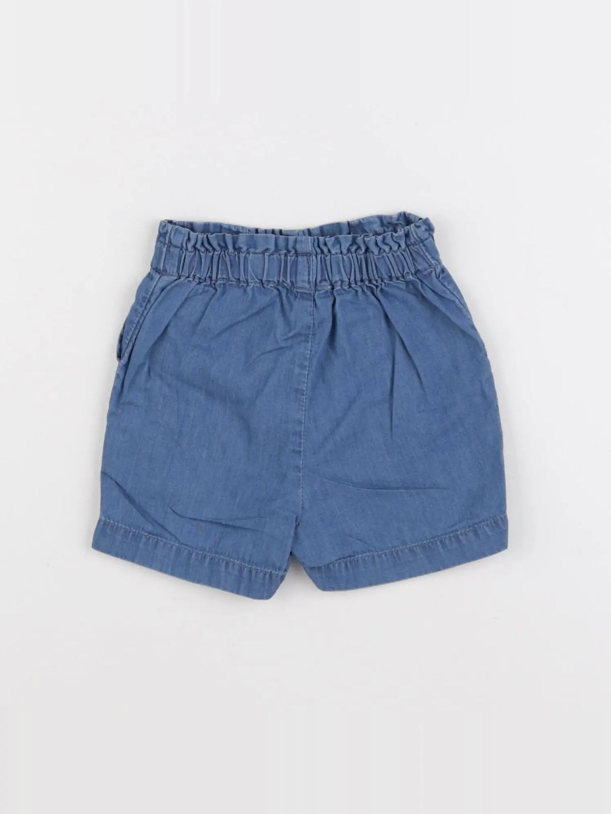 Little Cigogne - short bleu - 12 mois