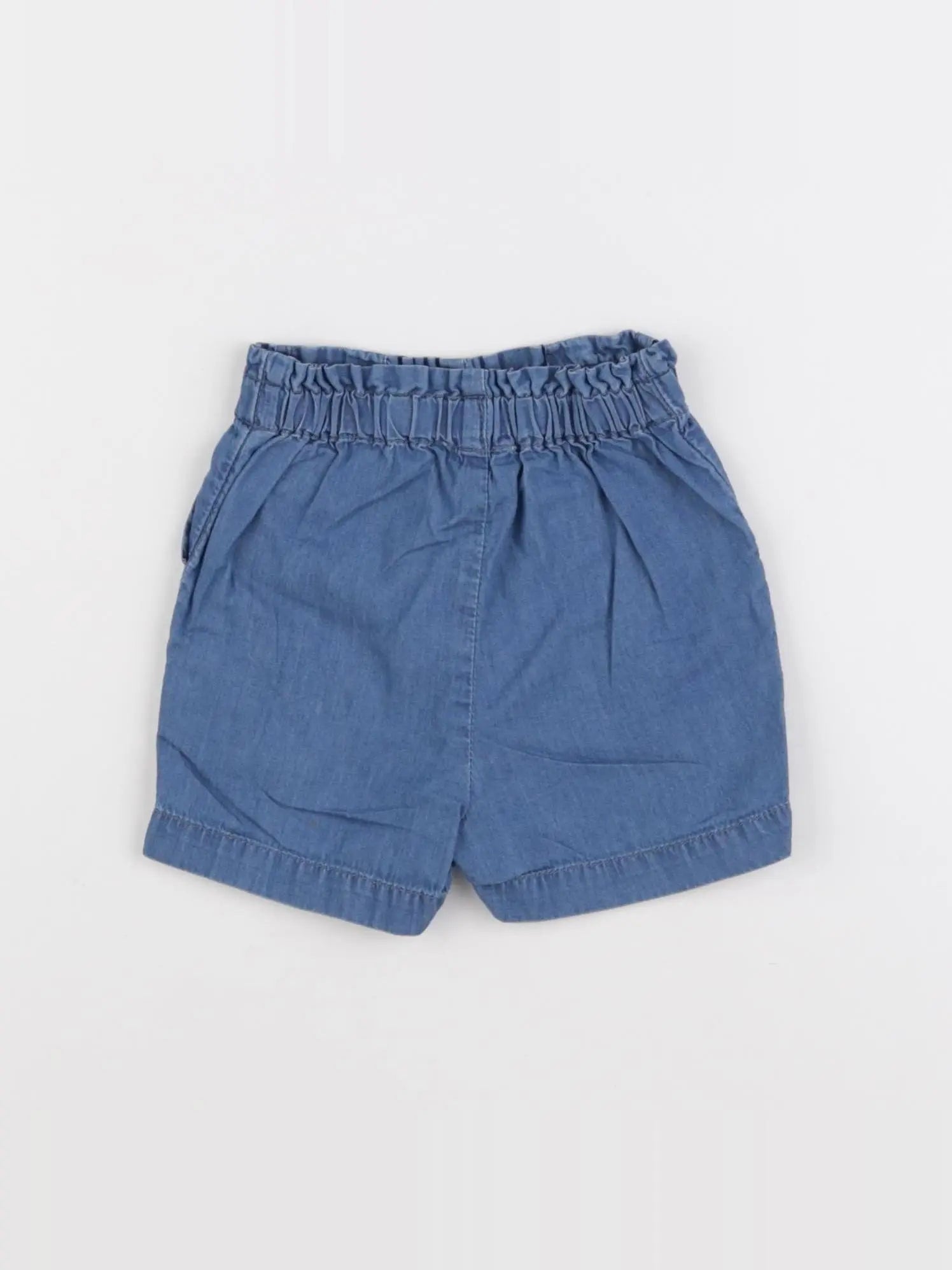 Little Cigogne - short bleu - 12 mois
