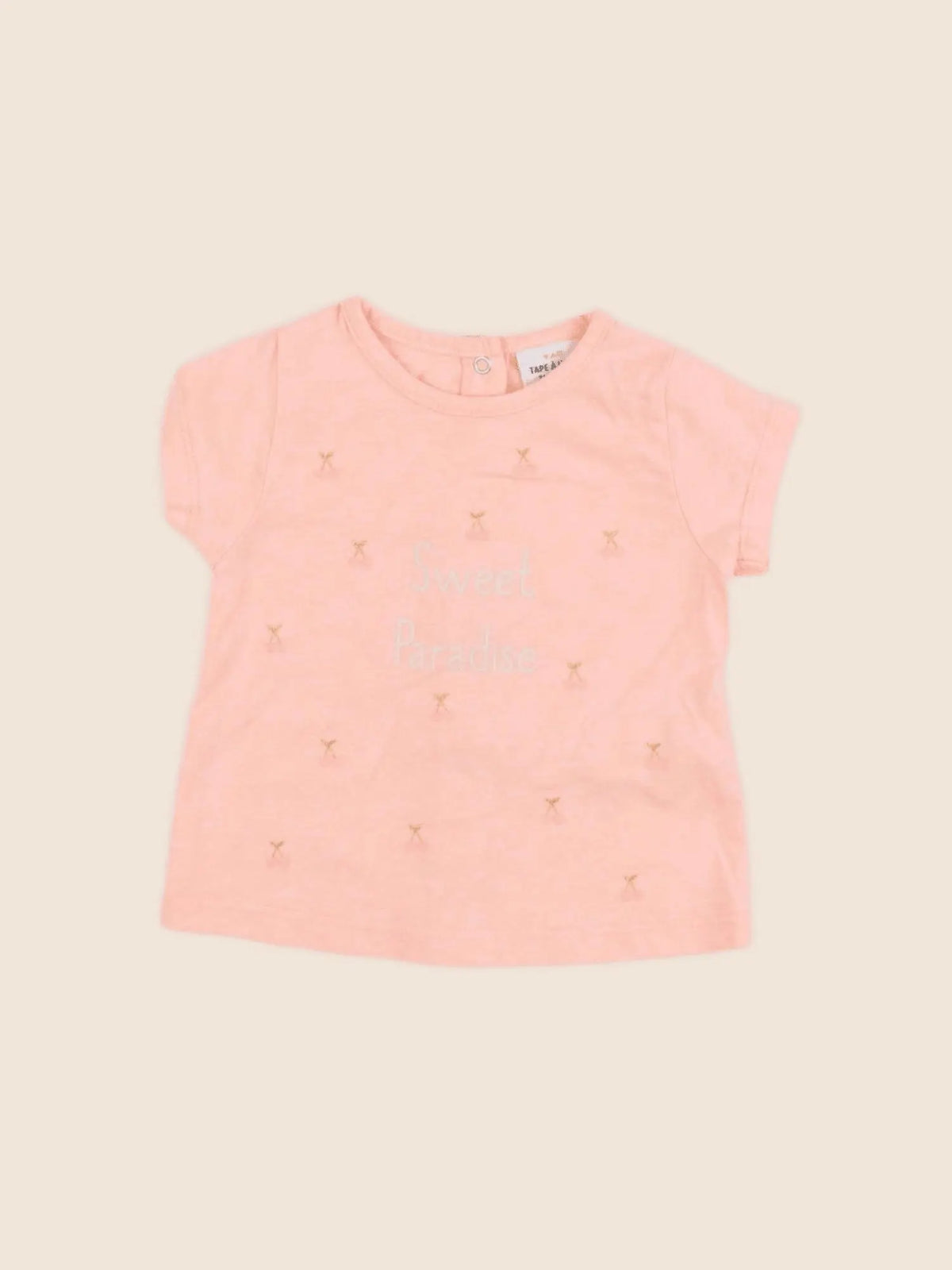 Tape à l'oeil - tee-shirt rose fluo - 3 mois