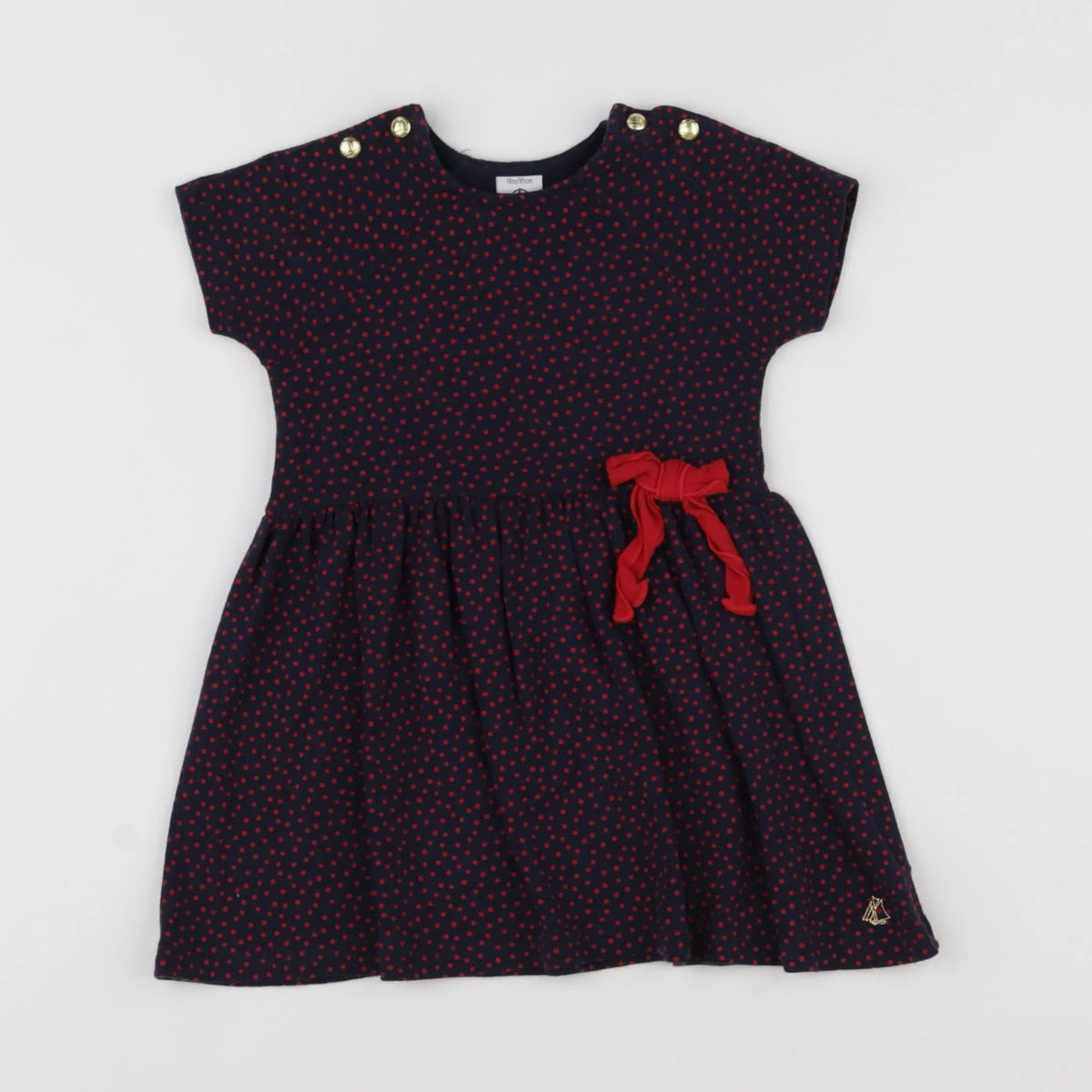 Petit Bateau - robe bleu - 18 mois