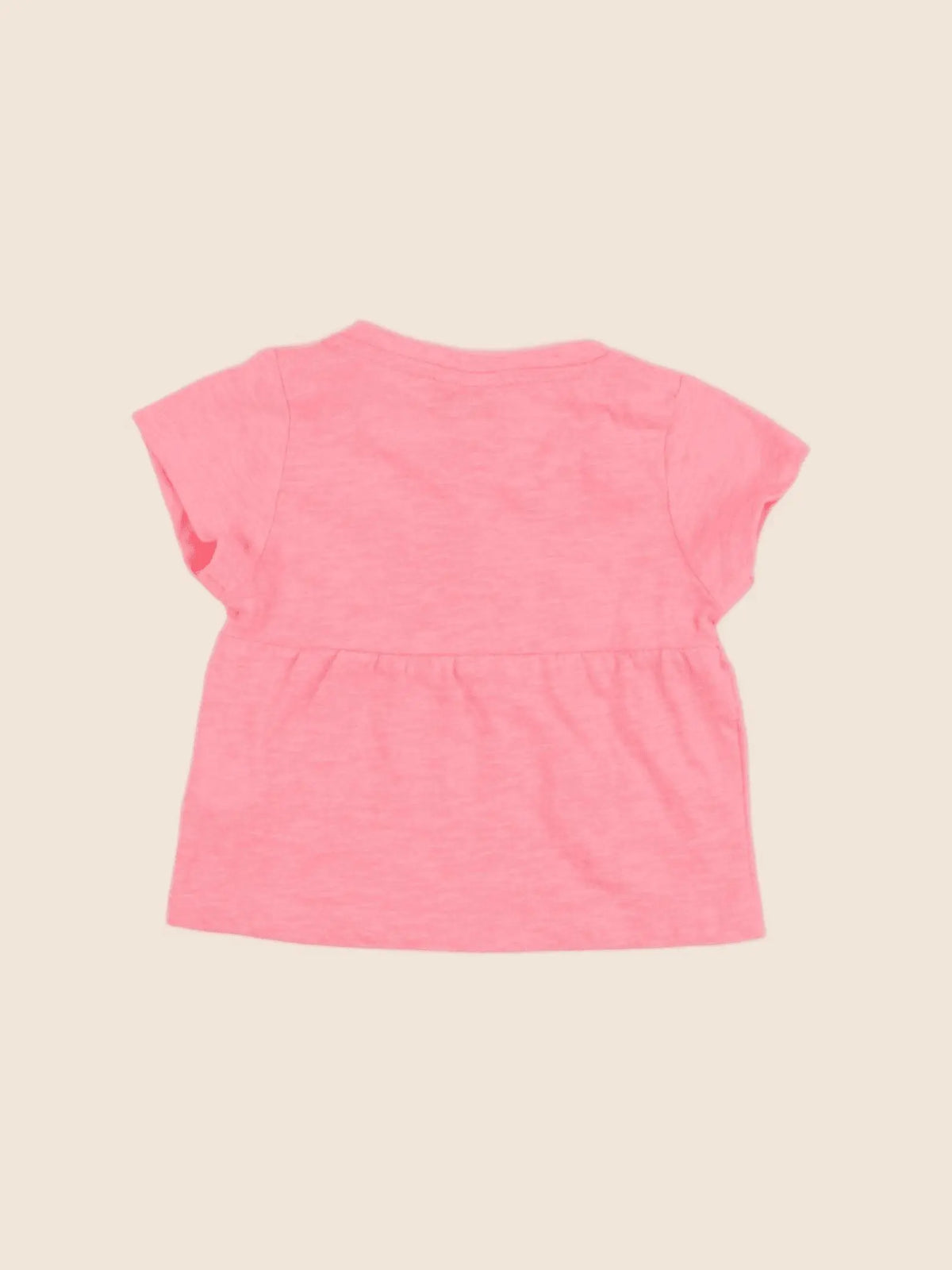 Tape à l'oeil - tee-shirt rose fluo - 3 mois