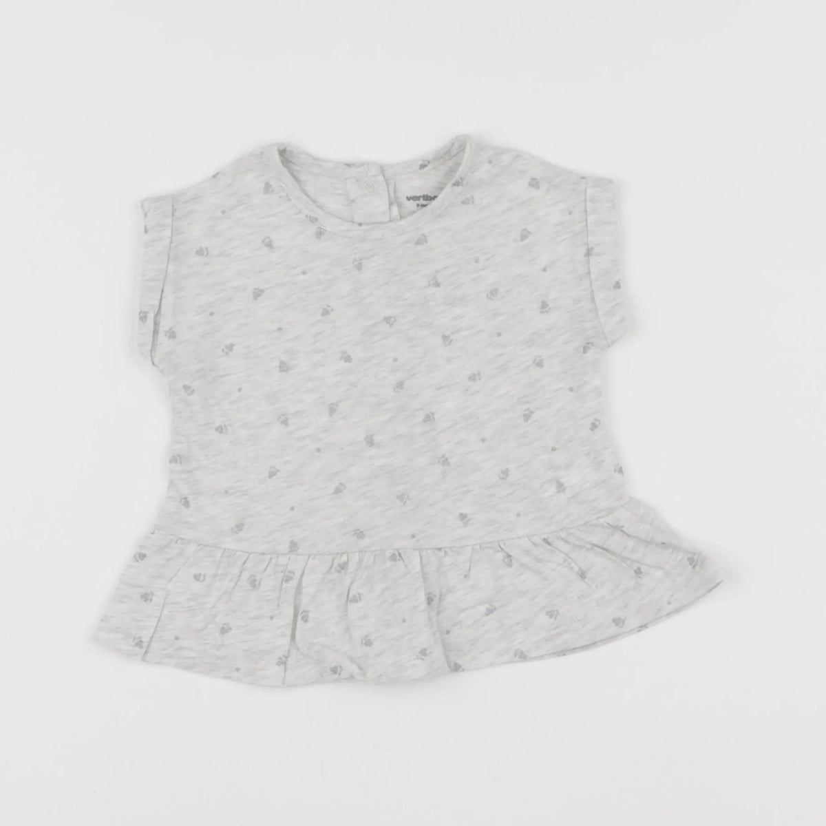 Vertbaudet - tee-shirt gris - 9 mois