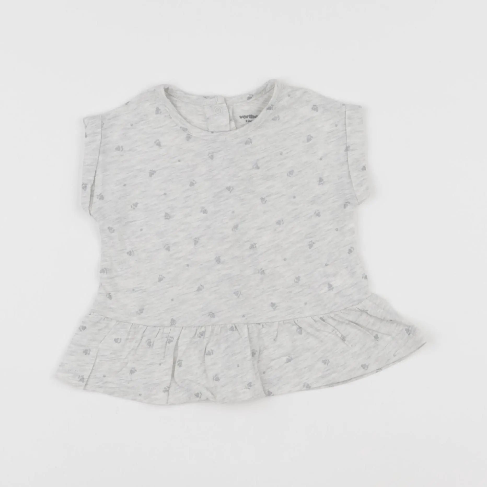 Vertbaudet - tee-shirt gris - 9 mois