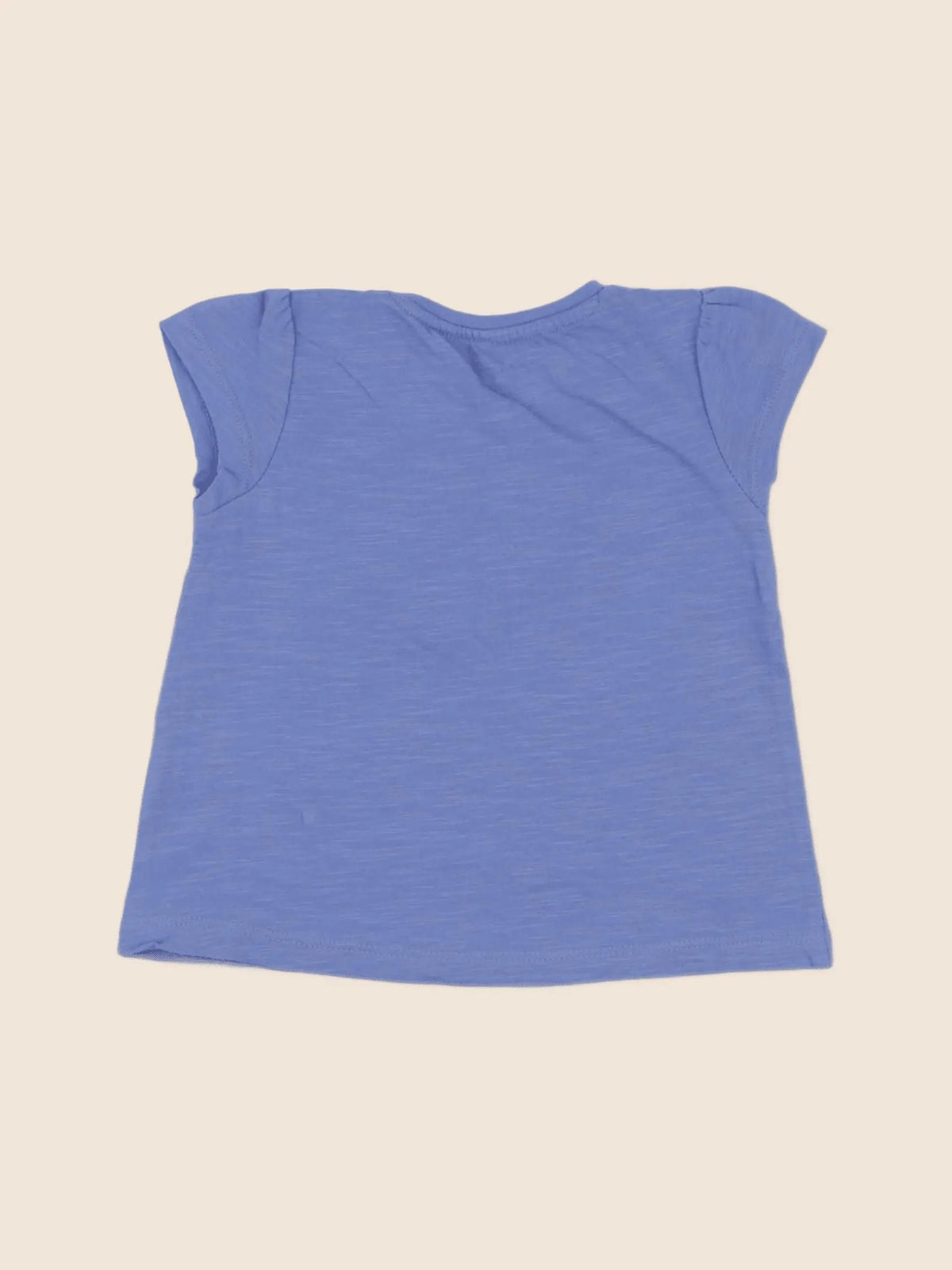 Vertbaudet - tee-shirt bleu - 12 mois
