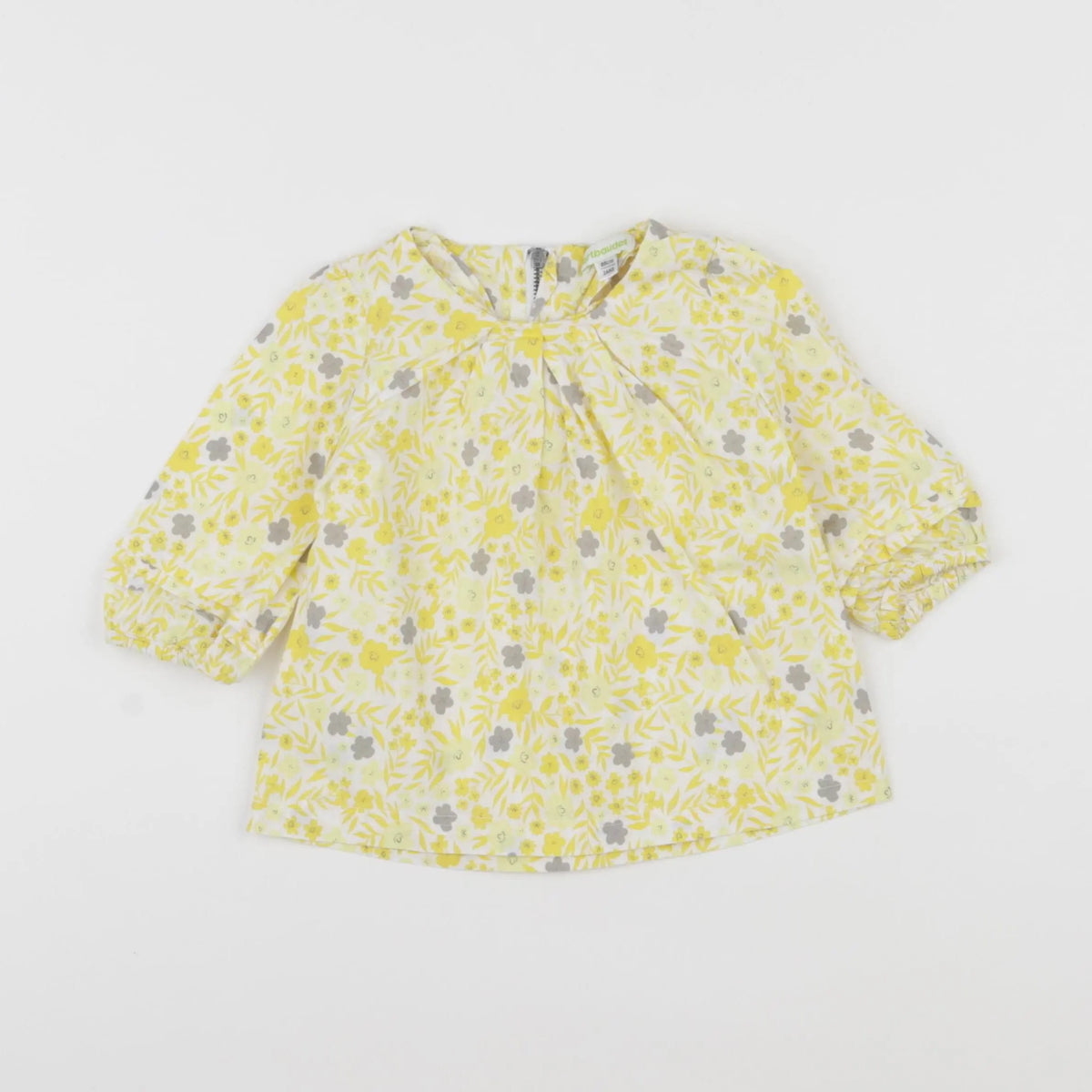 Vertbaudet - robe blanc, jaune - 2 ans