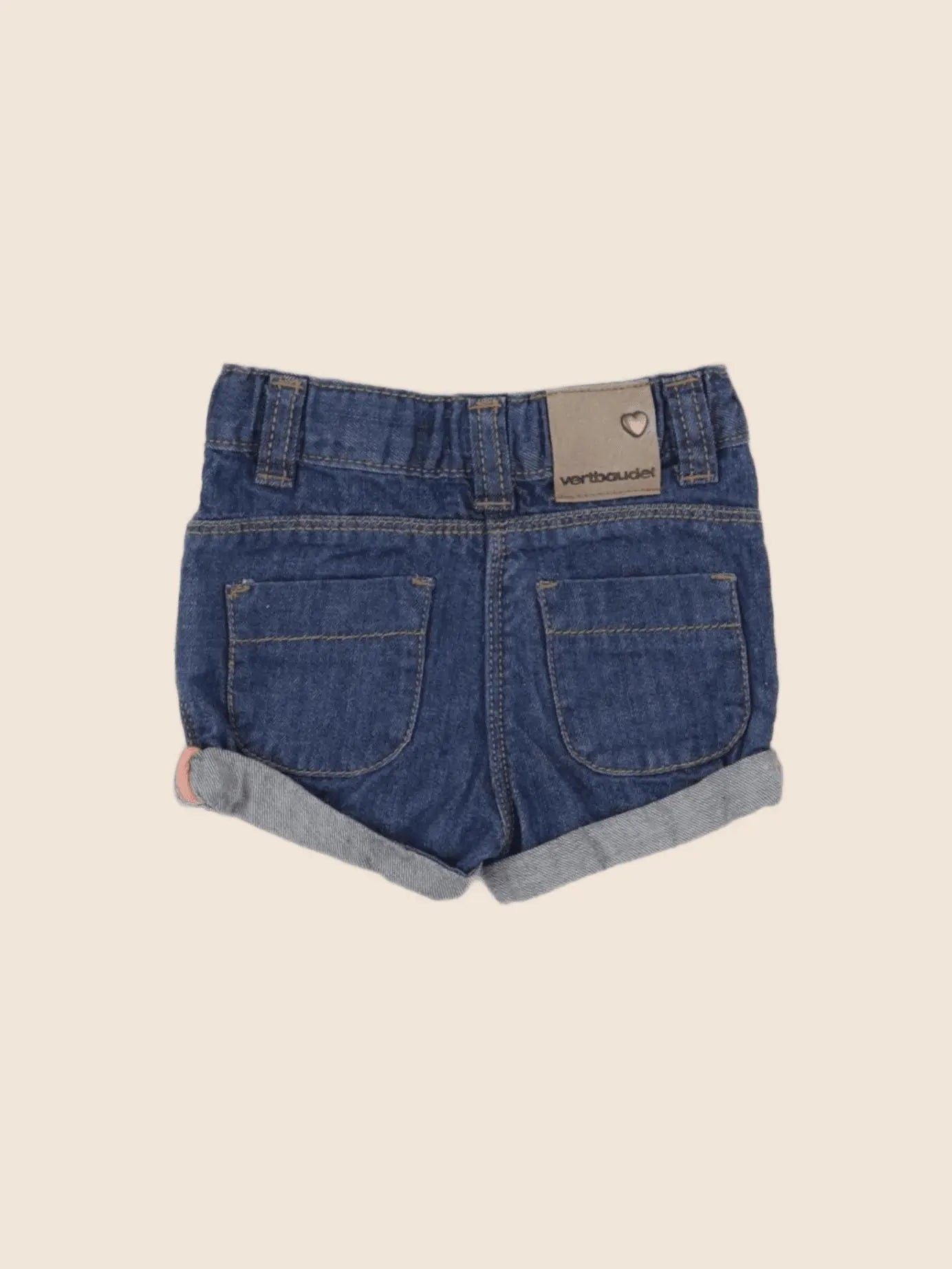 Vertbaudet - short bleu - 3 mois
