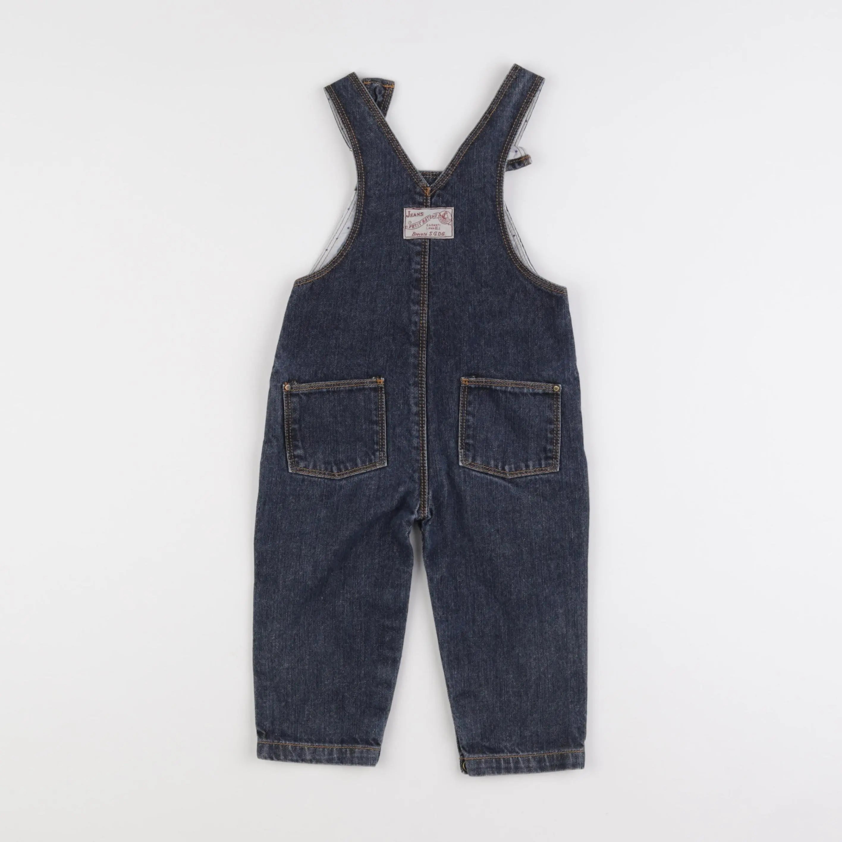 Petit Bateau - salopette bleu - 6 mois