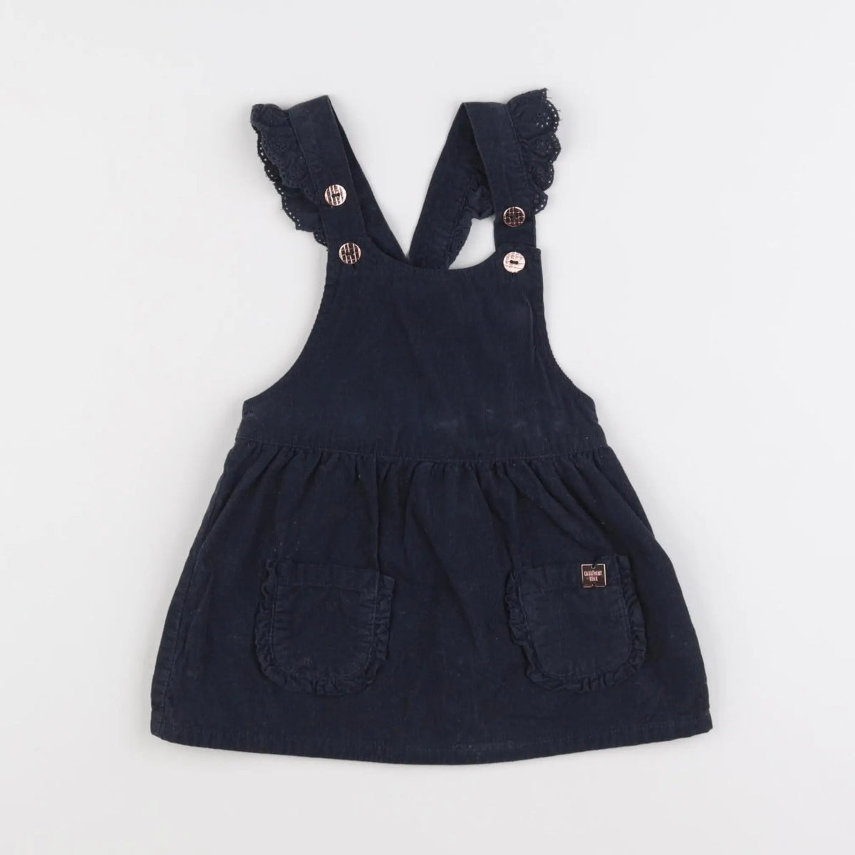 Carrément Beau - robe bleu - 9 mois