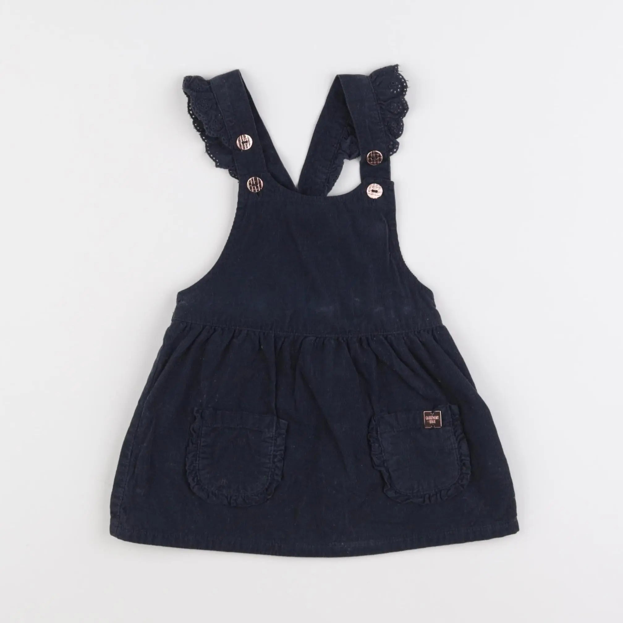 Carrément Beau - robe bleu - 9 mois
