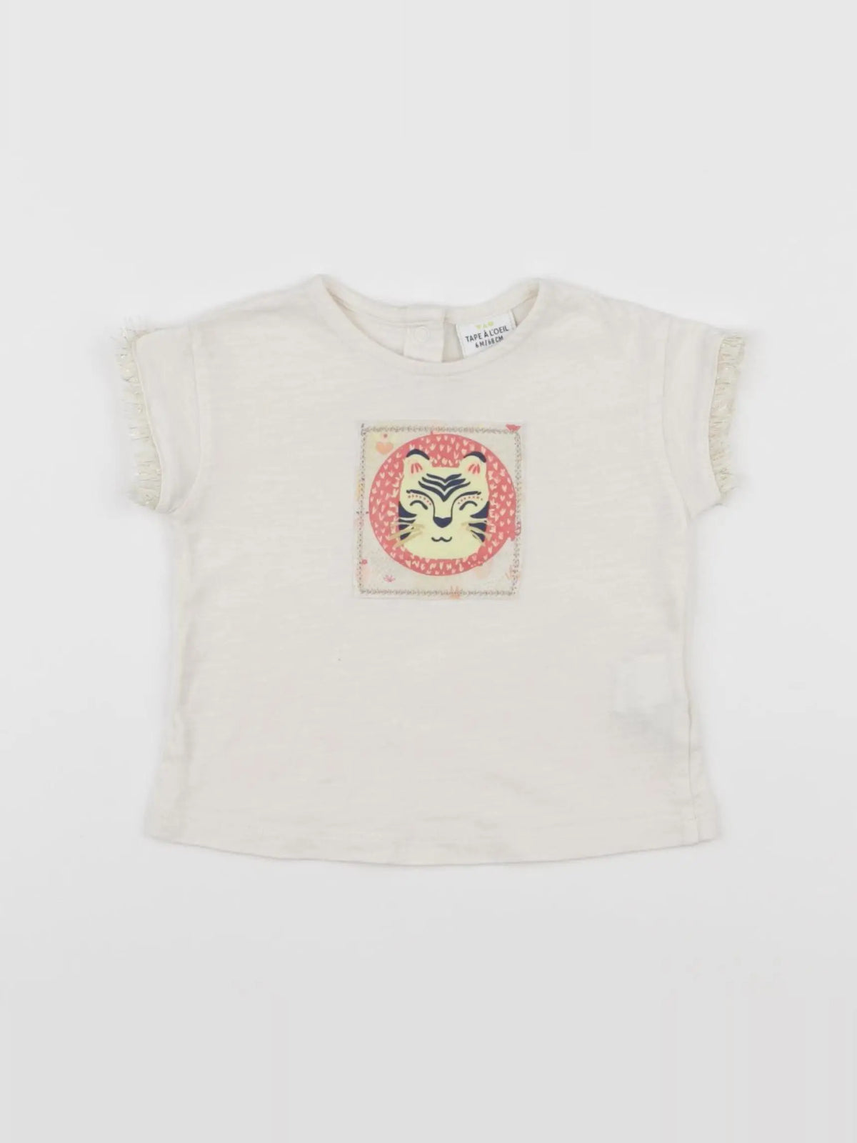 Tape à l'oeil - tee-shirt beige, or - 6 mois