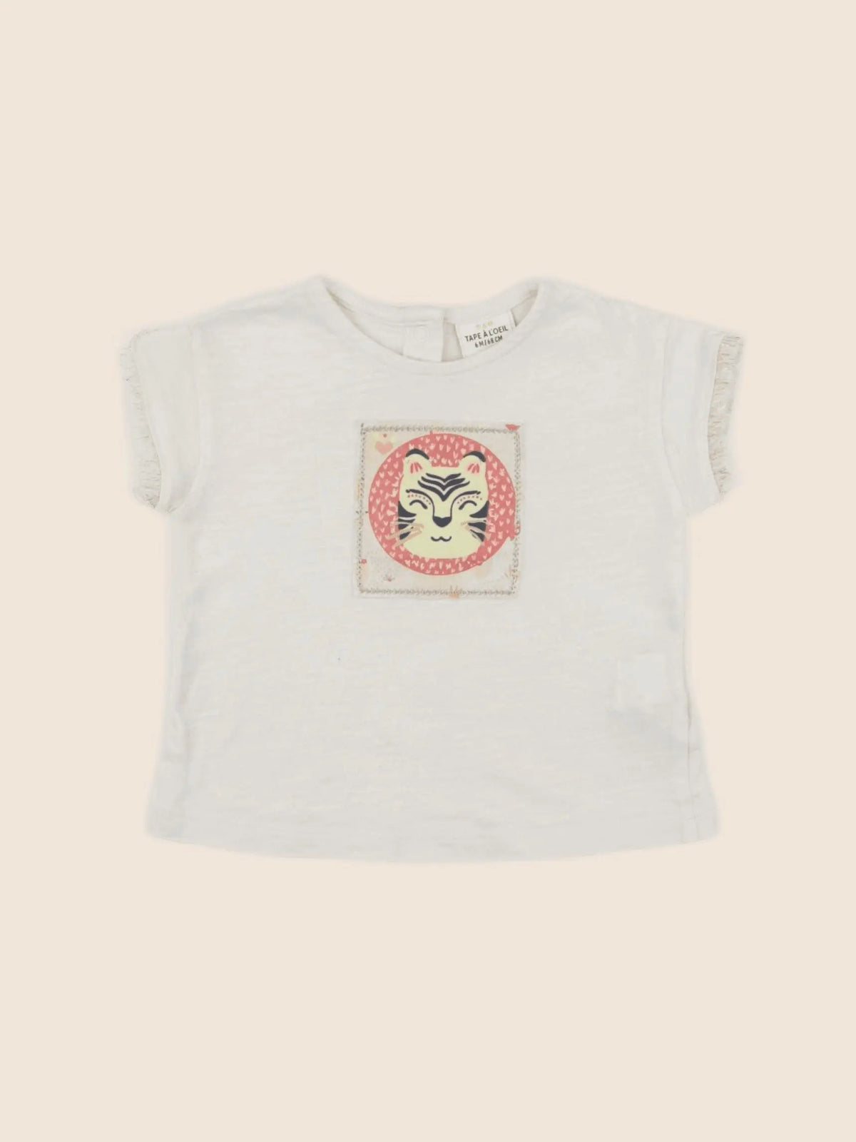 Tape à l'oeil - tee-shirt beige, or - 6 mois