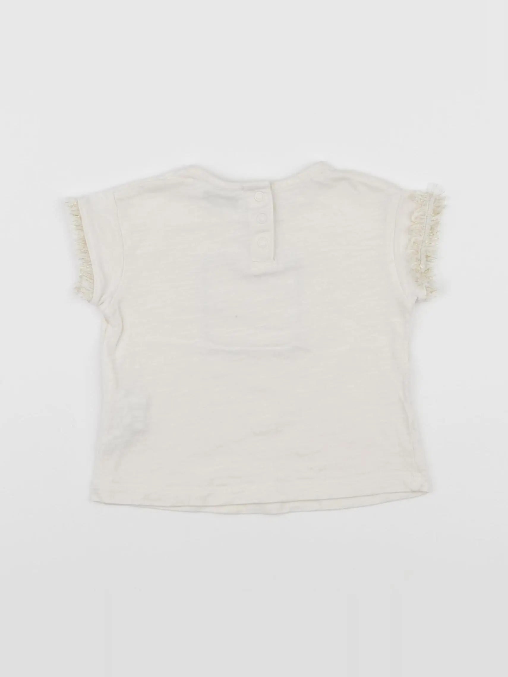 Tape à l'oeil - tee-shirt beige, or - 6 mois