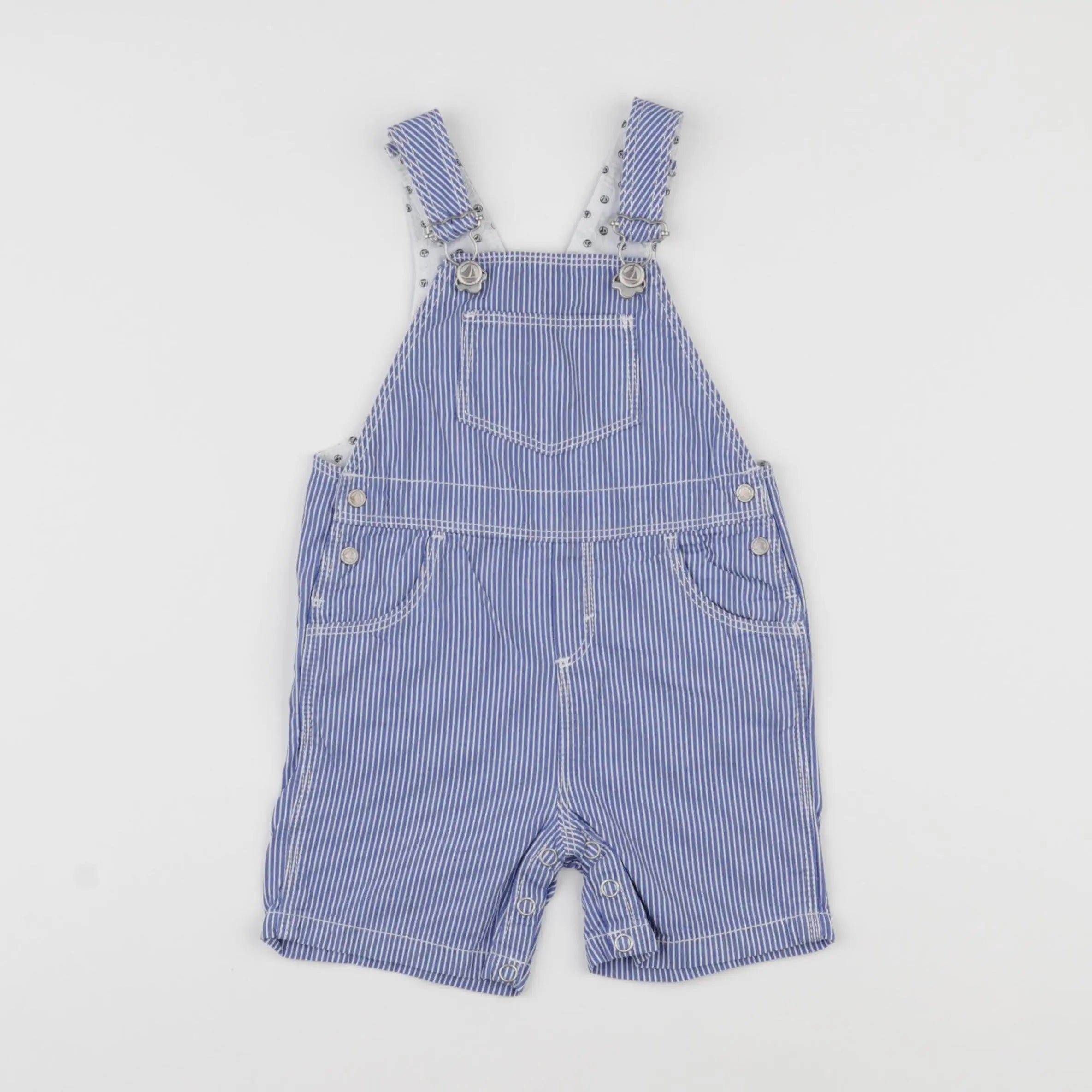 Petit Bateau - salopette bleu - 12 mois