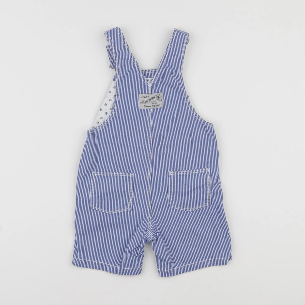 Petit Bateau - salopette bleu - 12 mois