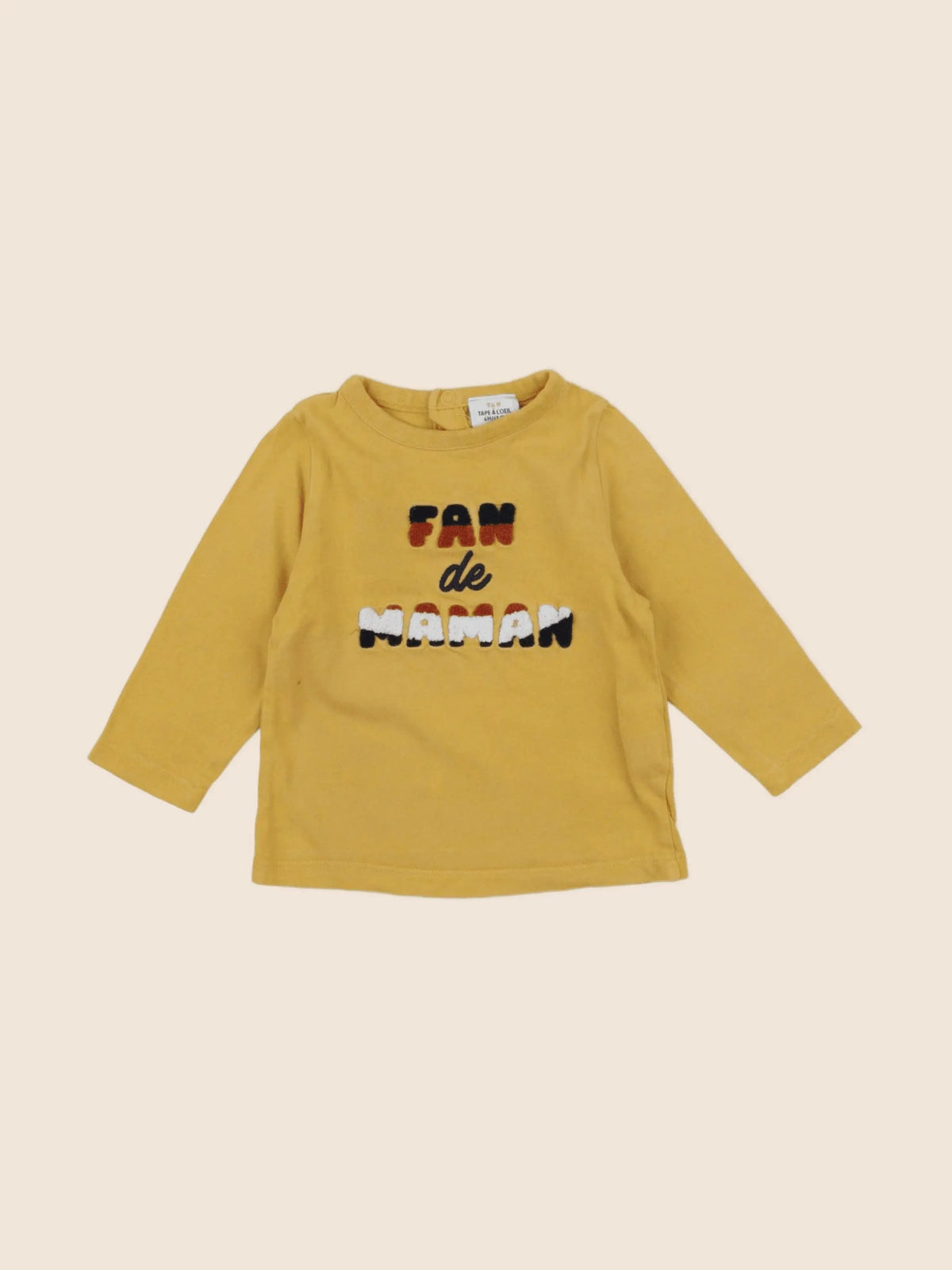 Tape à l'oeil - tee-shirt jaune - 6 mois