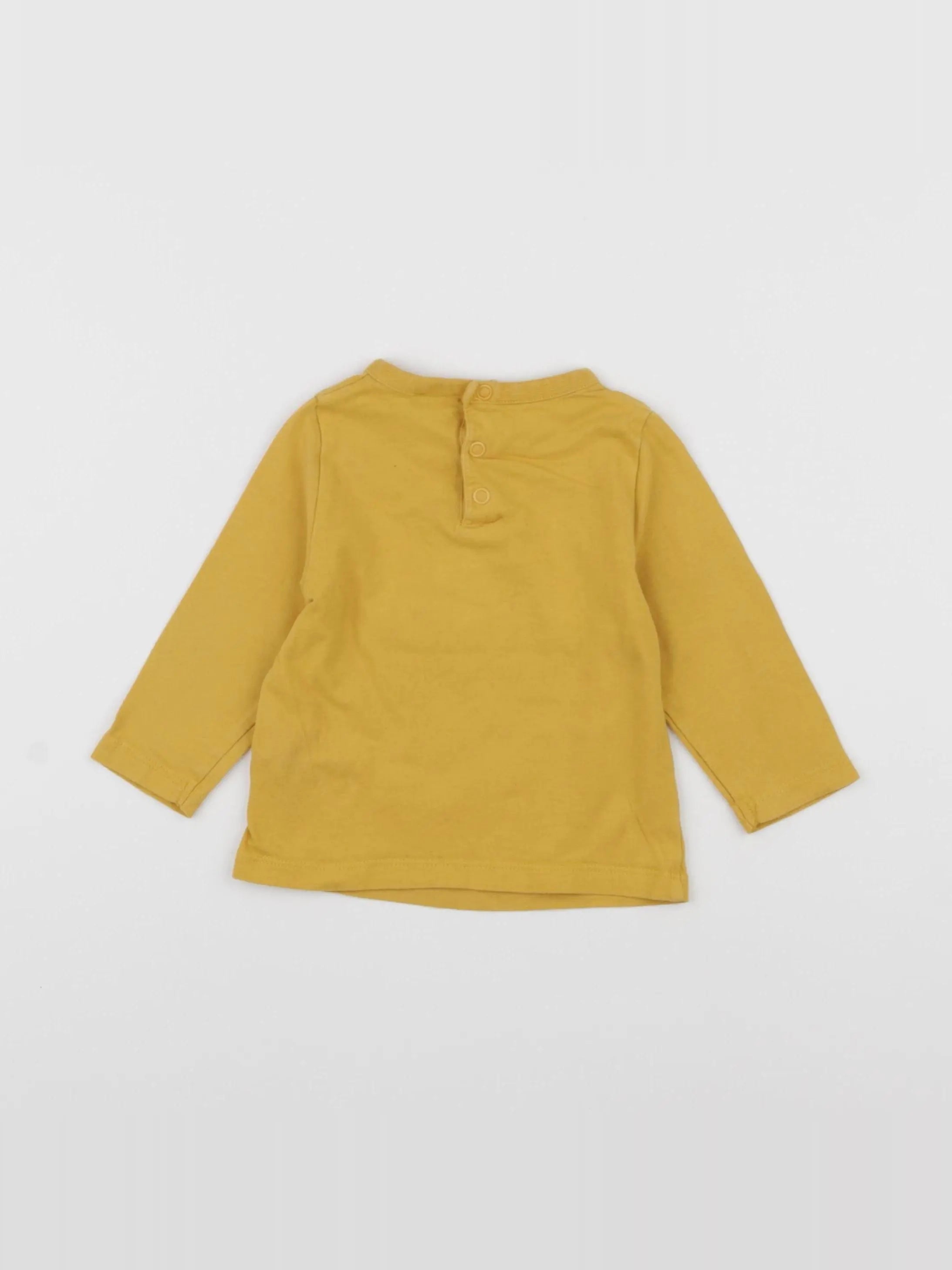 Tape à l'oeil - tee-shirt jaune - 6 mois