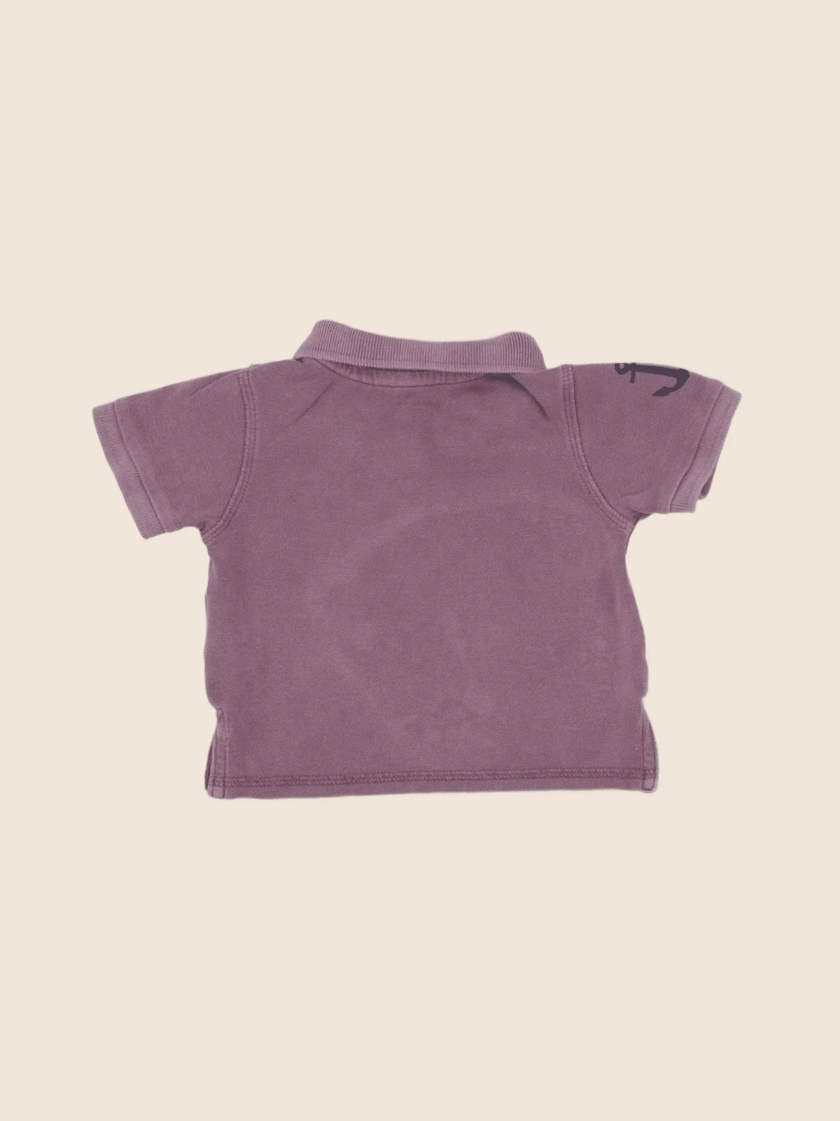 Vertbaudet - polo violet - 12 mois