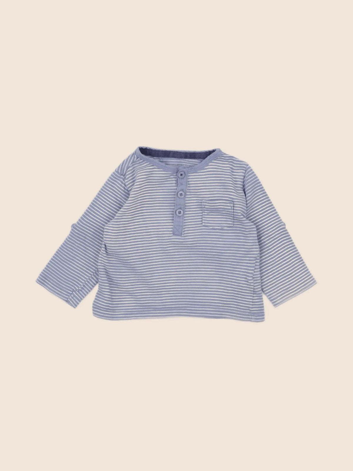 Vertbaudet - tee-shirt bleu - 6 mois